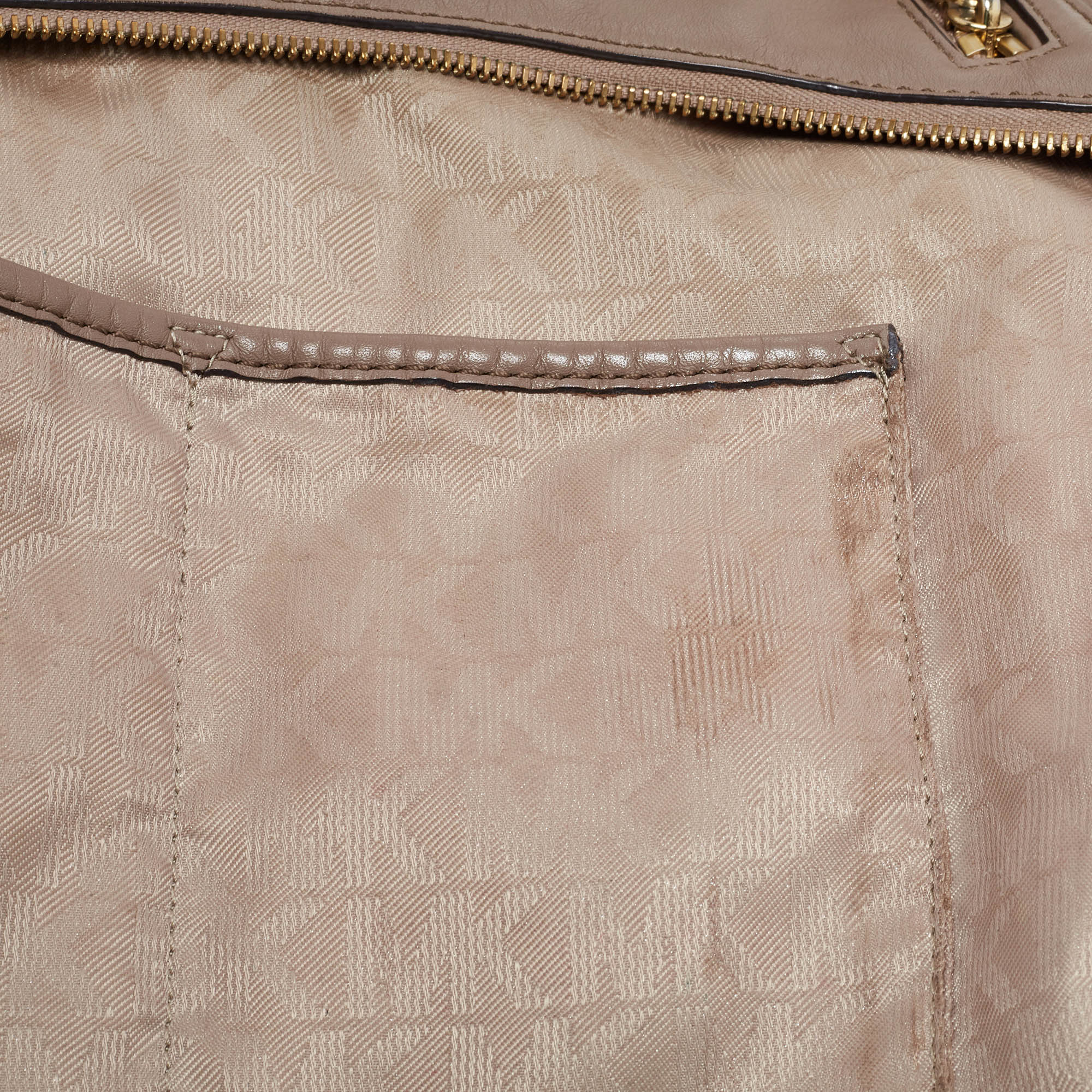 Michael Kors Beige Leather Matilda Shoulder Bag