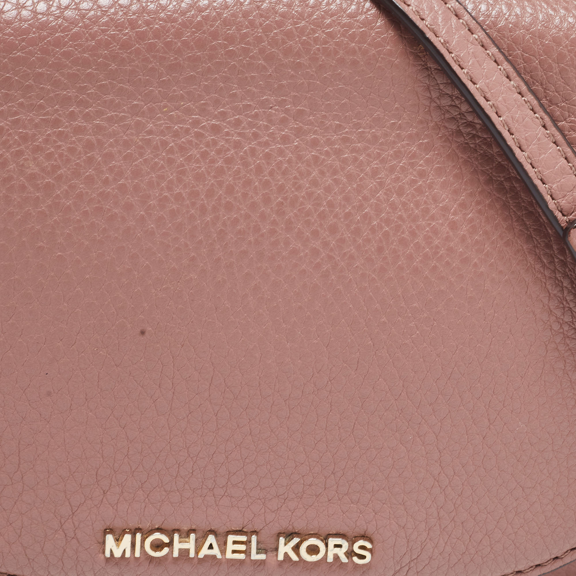 Michael Kors Old Rose Leather Bedford Crossbody Bag