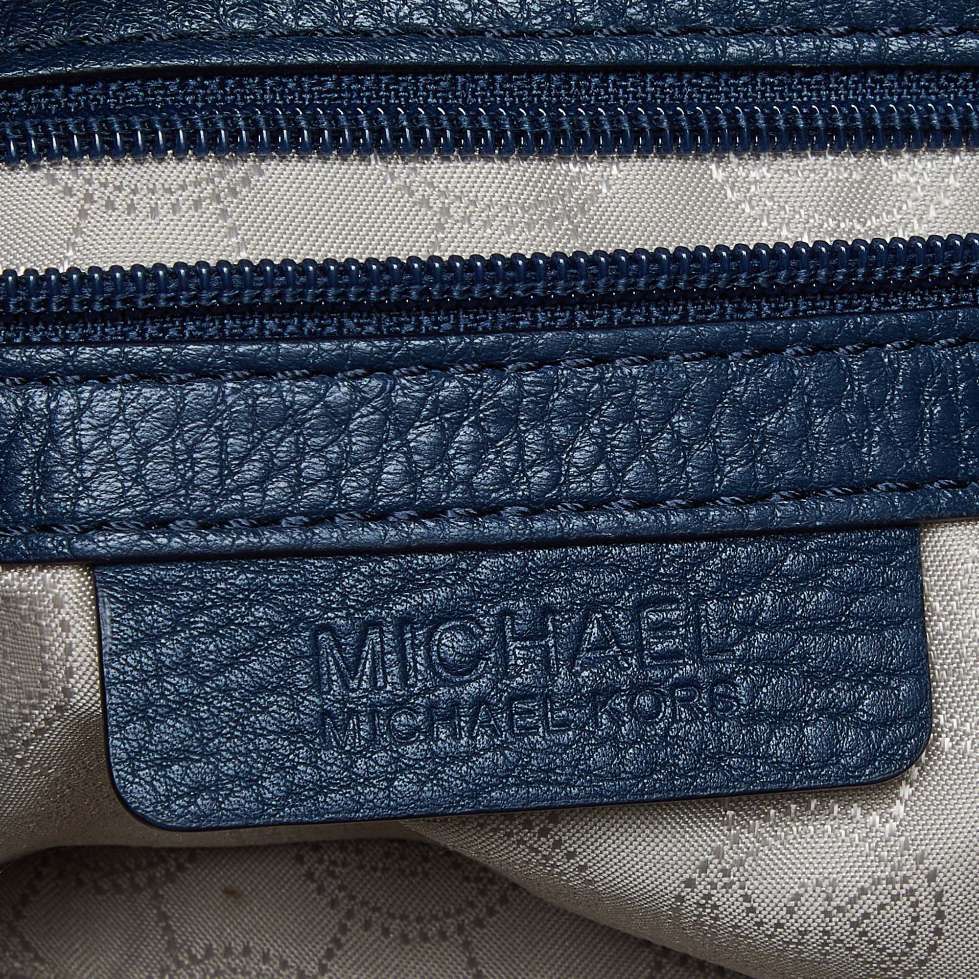 MICHAEL Michael Kors Blue Leather Jet Set Chain Satchel
