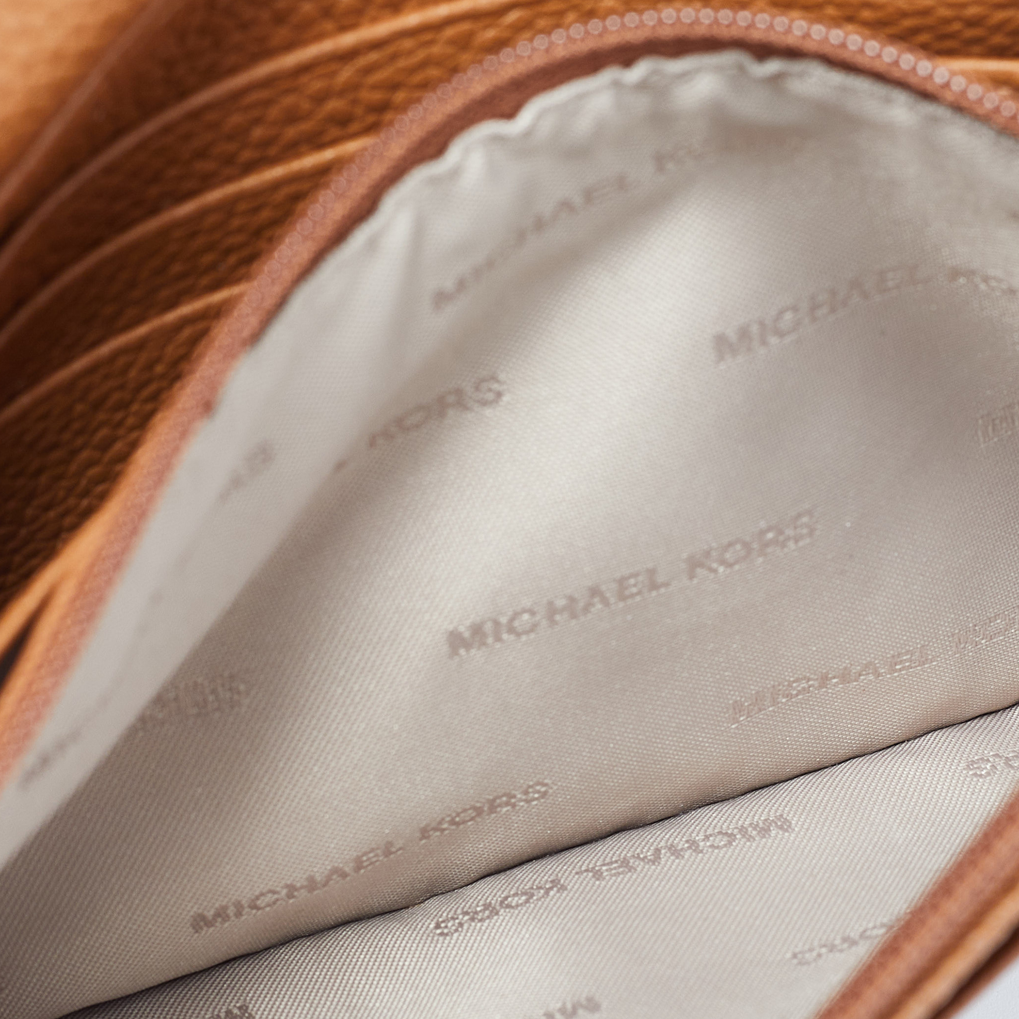 Michael Kors Tan Leather Jet Set Crossbody Bag