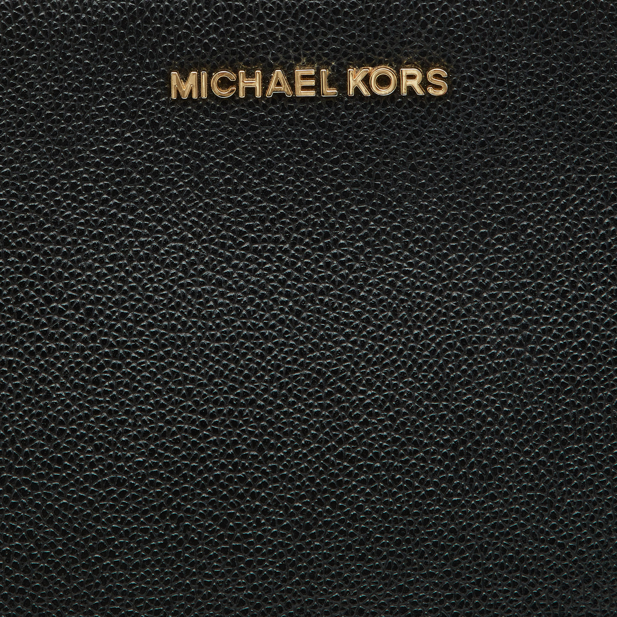 Michael Kors Black Leather Nicole Crossbody Bag