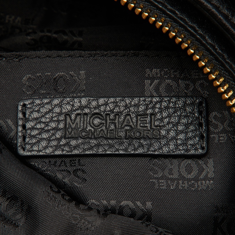 MICHAEL Michael Kors Black Leather Tassel Hobo