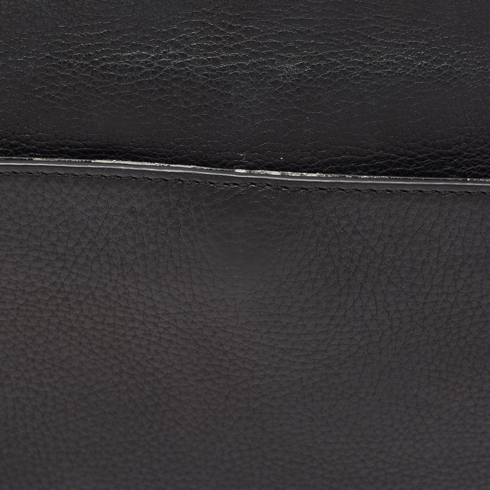 Michael Kors Black Leather And Croc Embossed Chain Shoulder Bag