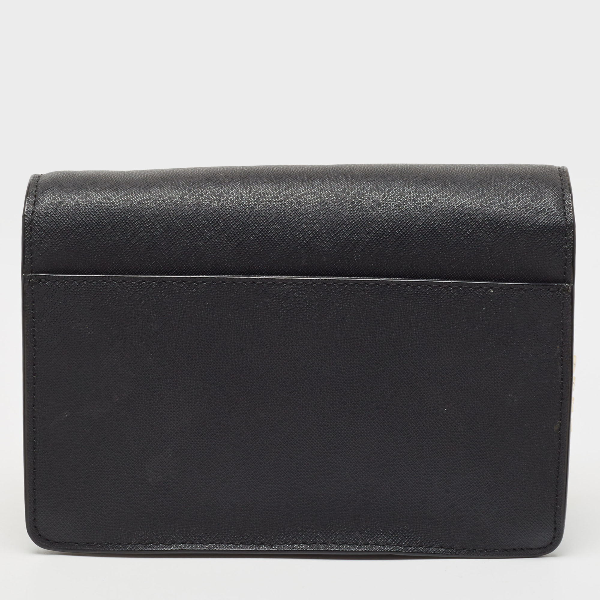 Michael Kors Black Leather Daniela Crossbody Bag