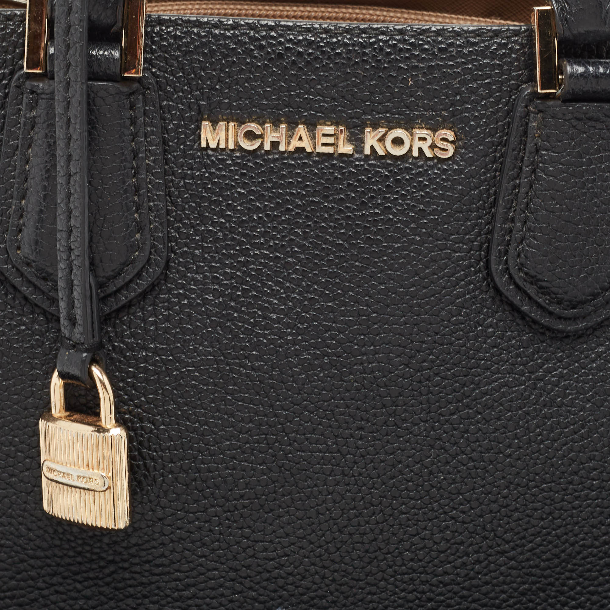 Michael Kors Black Leather Adele Tote