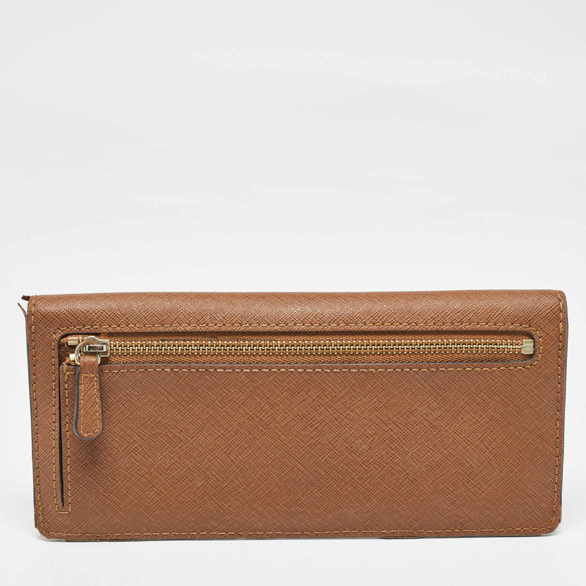 Michael Kors Brown Leather Continental Wallet