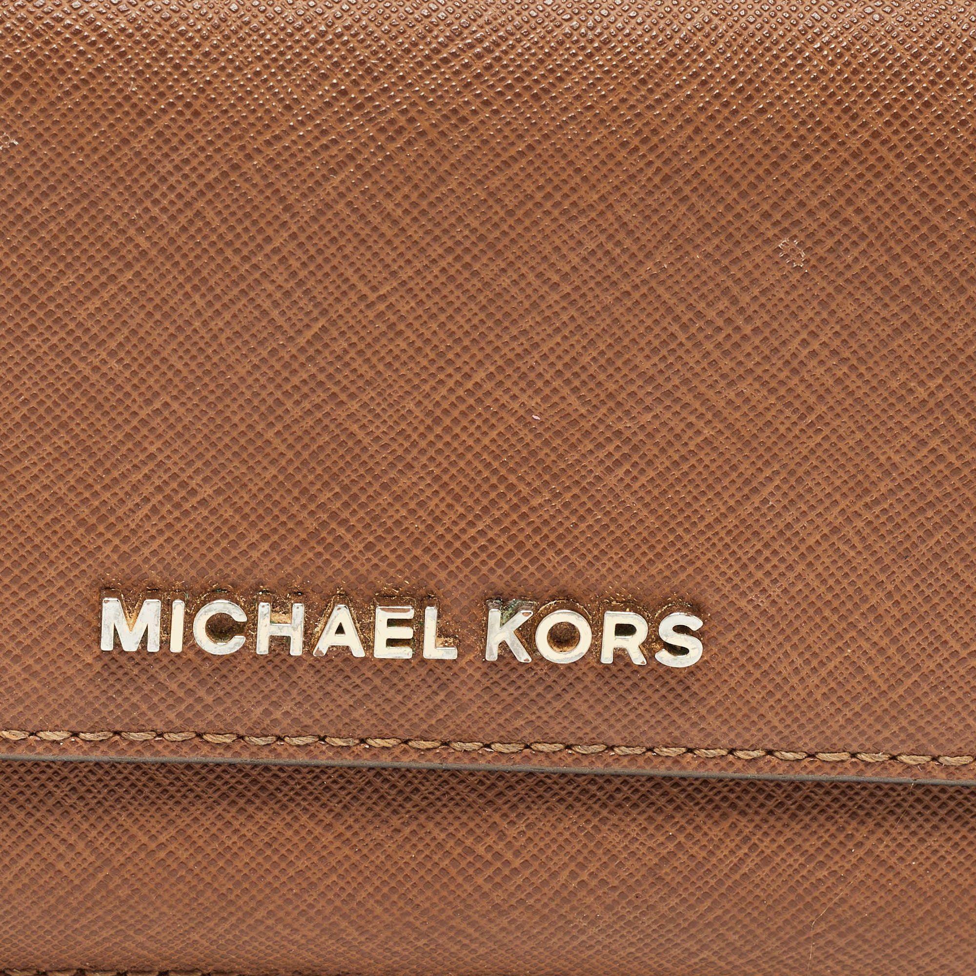 Michael Kors Brown Leather Continental Wallet