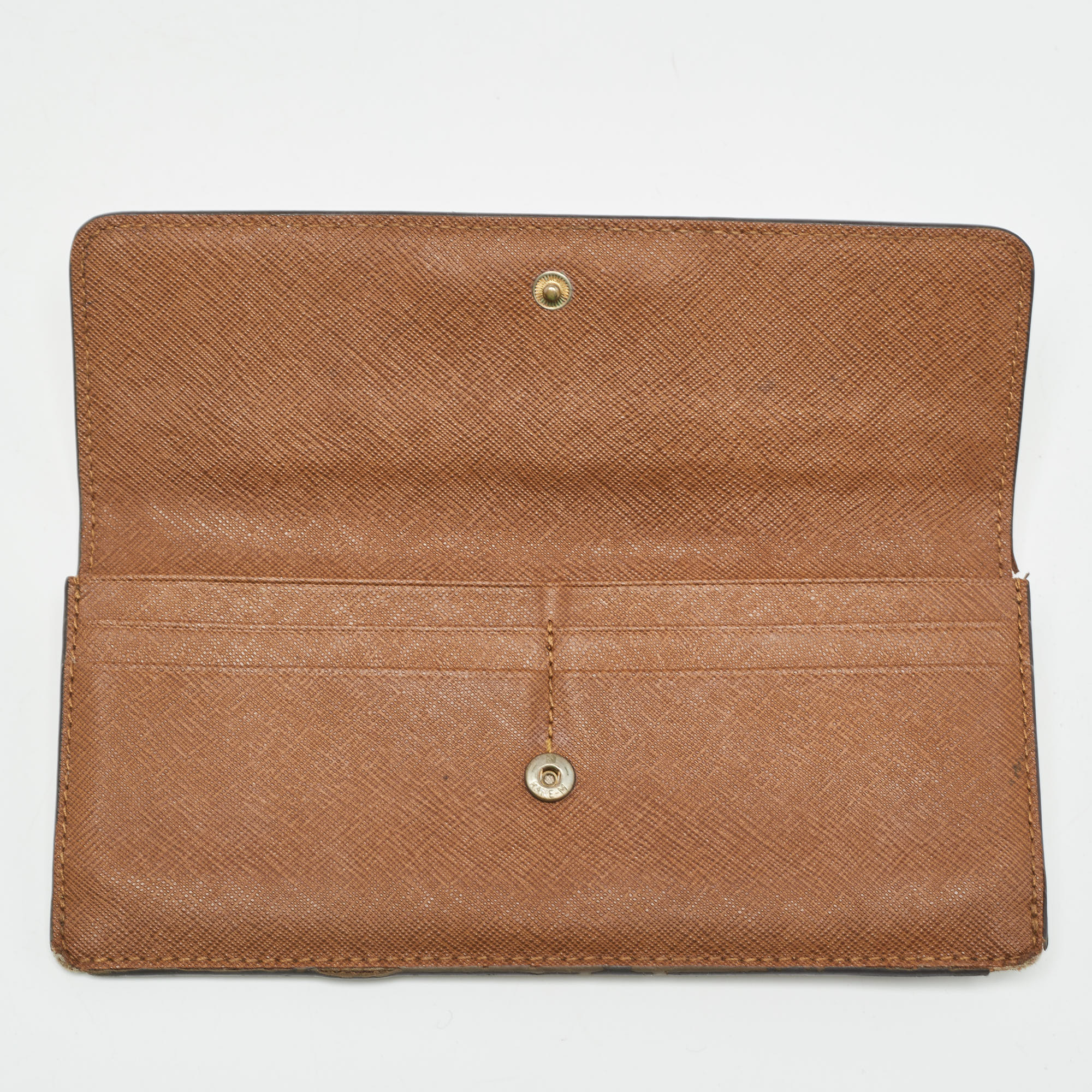 Michael Kors Brown Leather Continental Wallet