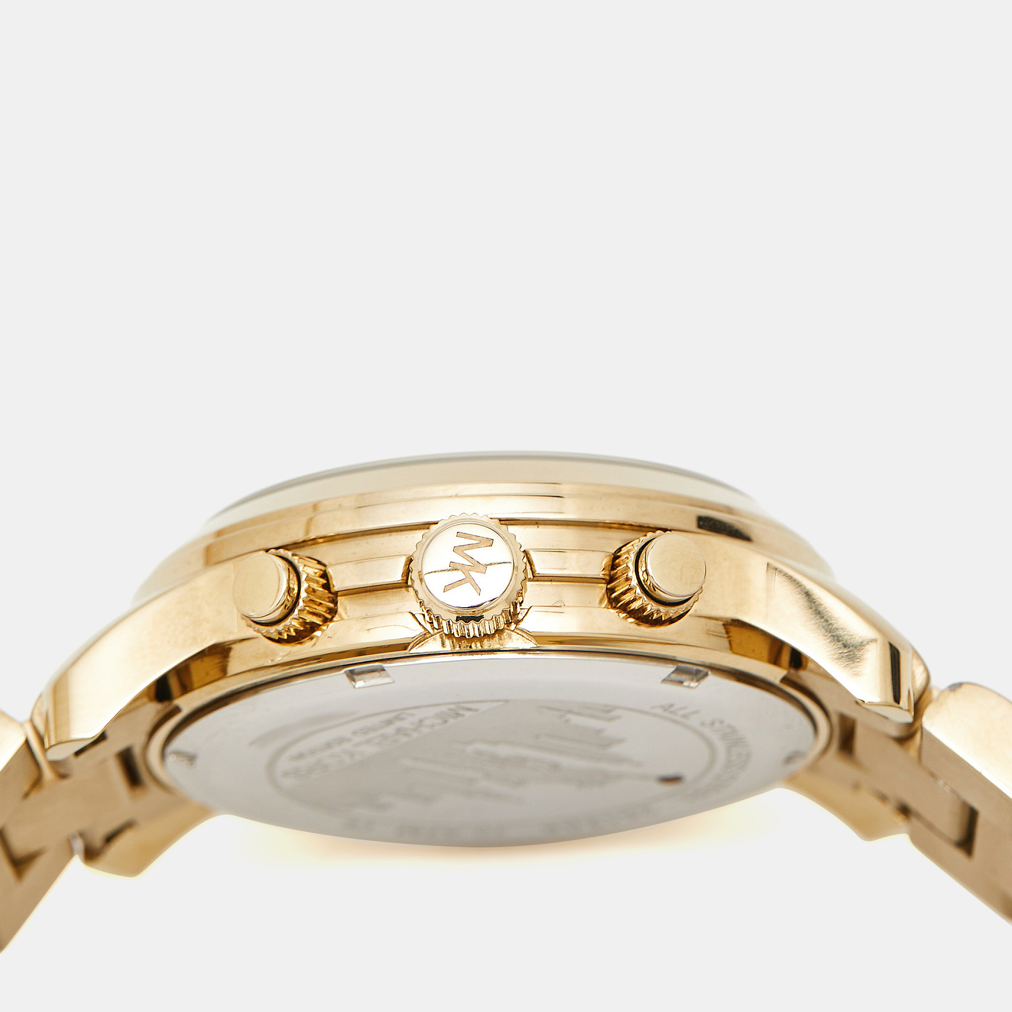 Michael Kors Yellow Gold Tone Stainless Steel Runway Limited Edition MK5662 Women's Wristwatch 38 Mm