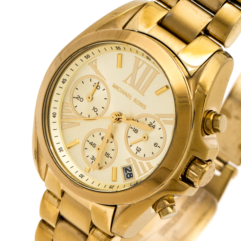 Michael Kors Yellow Gold Plated Stainless Steel Runway MK6798 Women's Wristwatch
Michael Kors Yellow Gold Plated Stainless Steel Runway MK6798 Women's Wristwatch