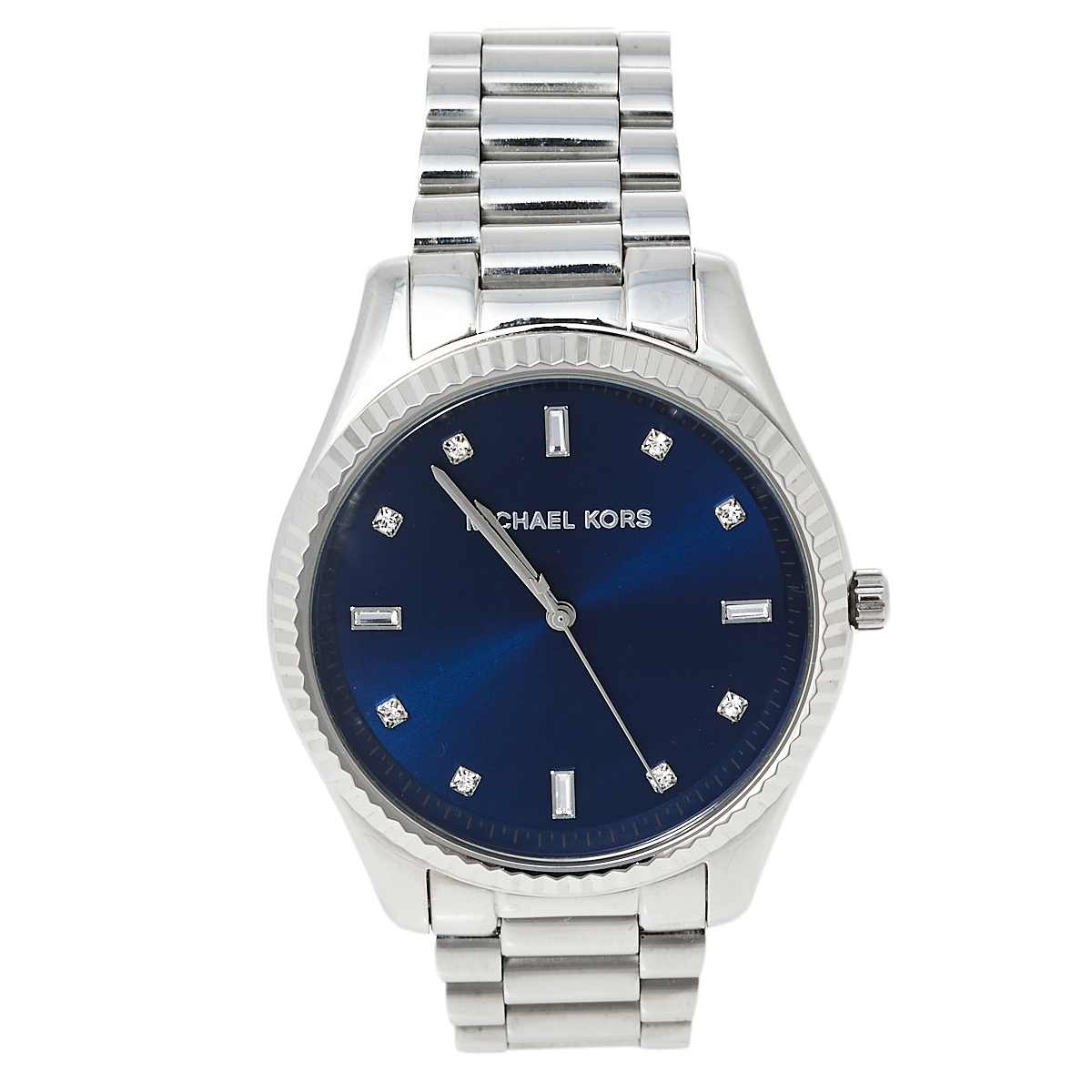 Michael Kors Blue Stainless Steel Blake MK3225 Unisex Wristwatch 41.50 mm