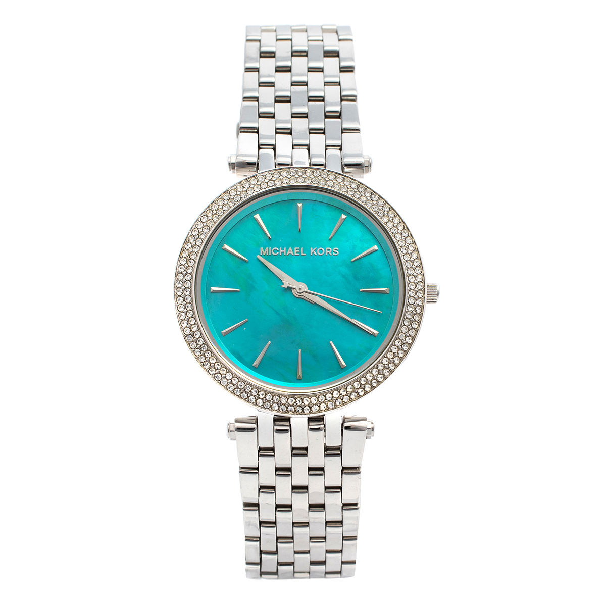 Michael Kors Blue Mother of Pearl Stainless Steel Darci MK3515 Women's Wristwatch 39 mm