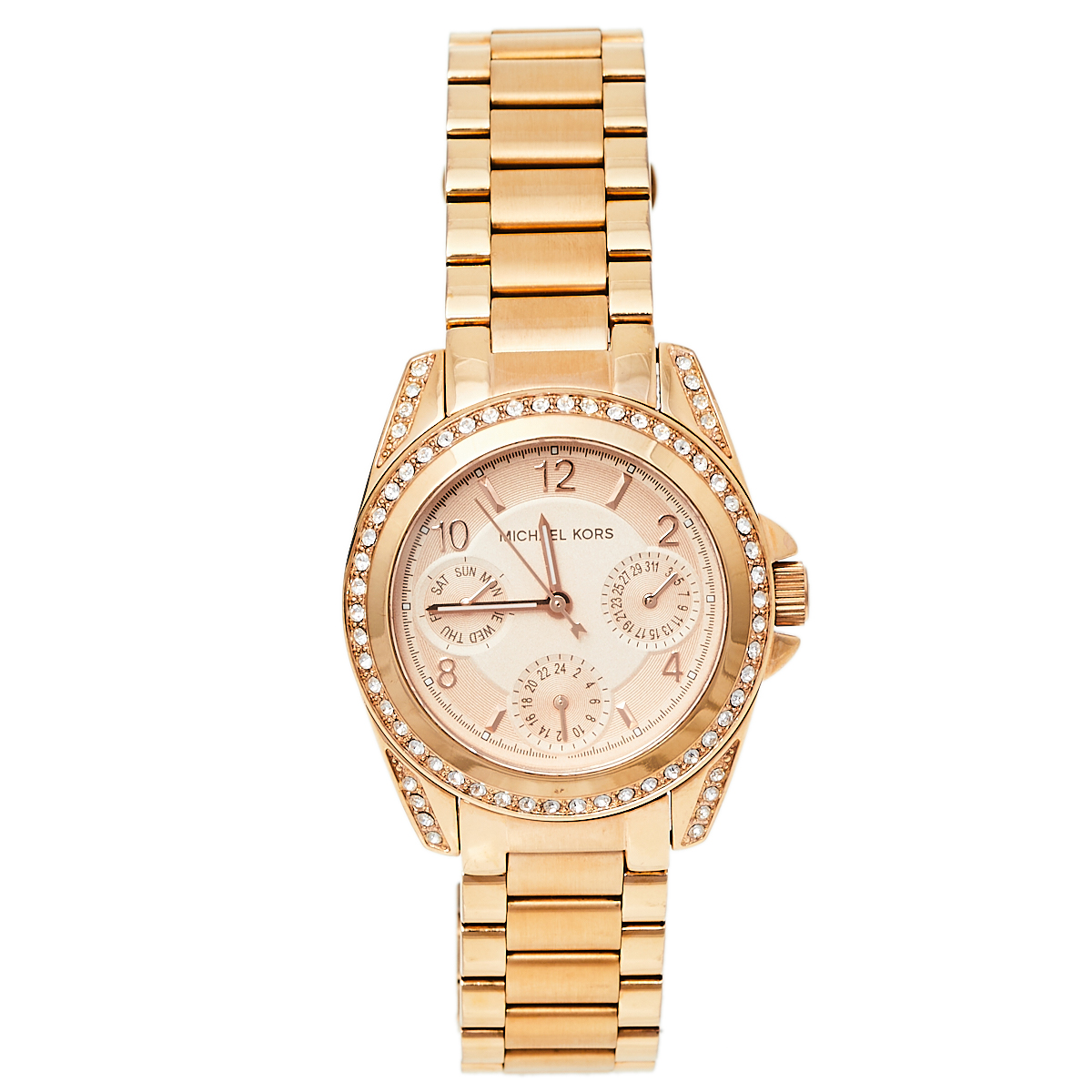 Michael Kors Rose Gold Tone Stainless Steel Blair MK5613 Women's Wristwatch 33 mm