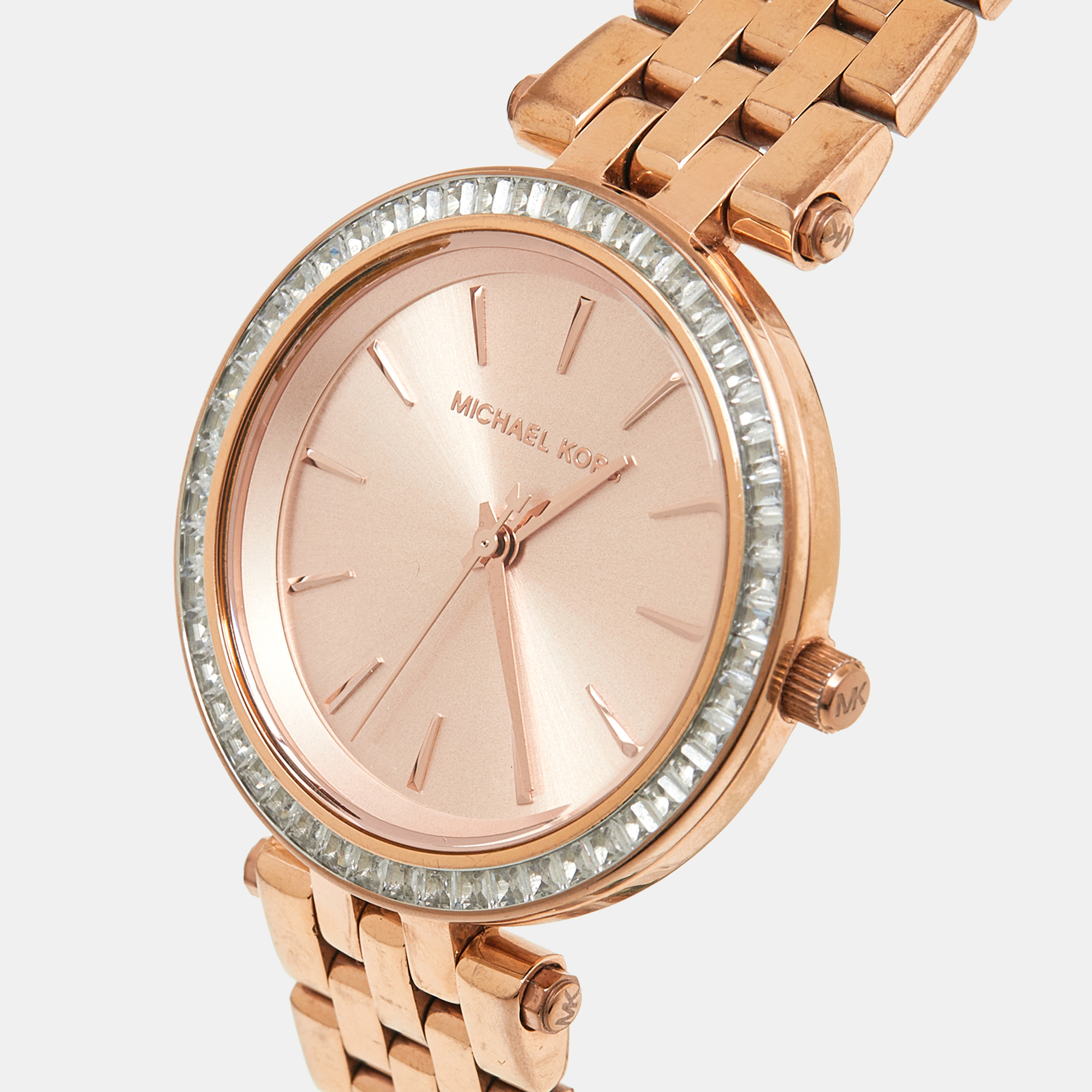 Michael Kors Rose Gold Plated Stainless Steel Darci MK3366 Women's Wristwatch 33 Mm
