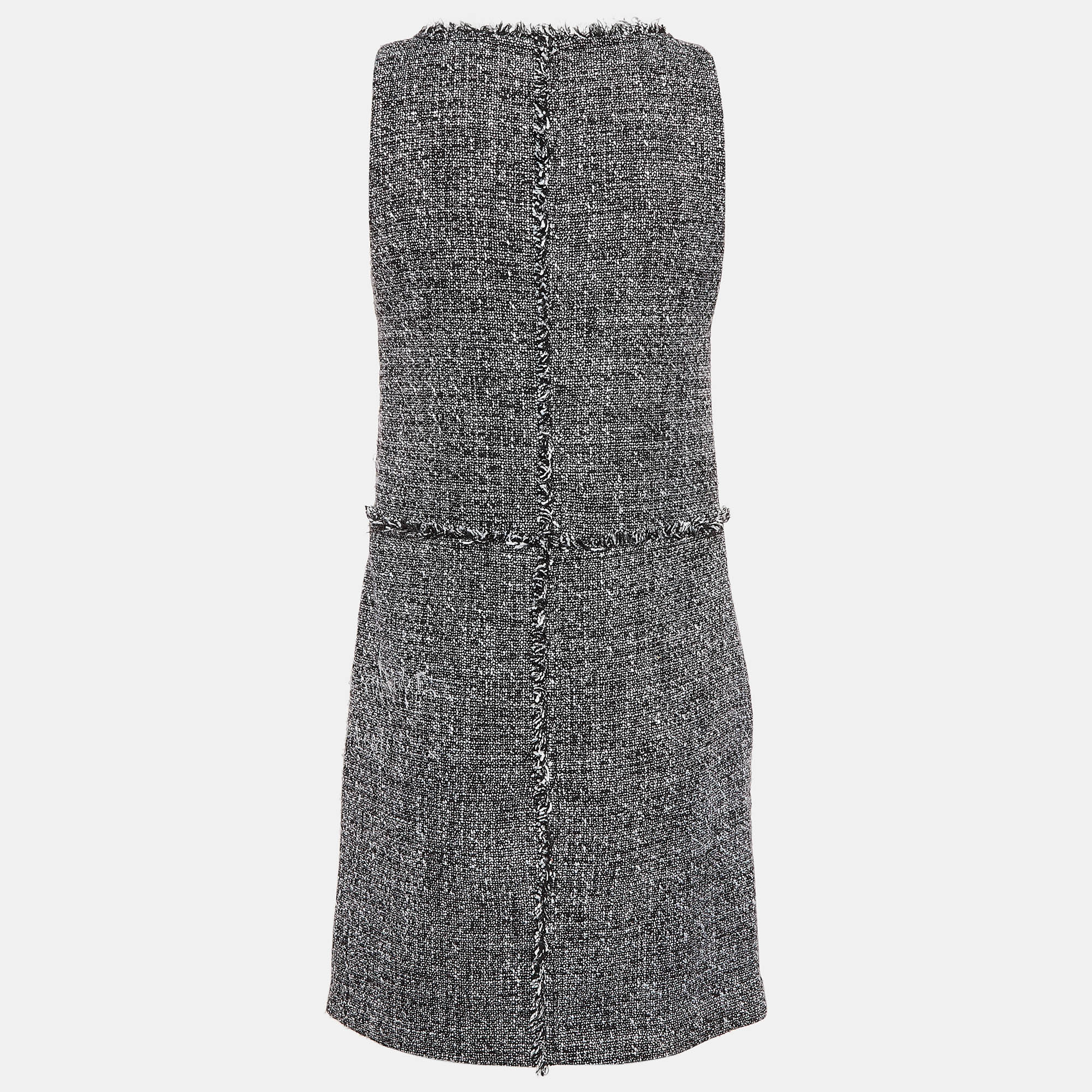 MICHAEL Michael Kors Monochrome Tweed Shift Dress XS