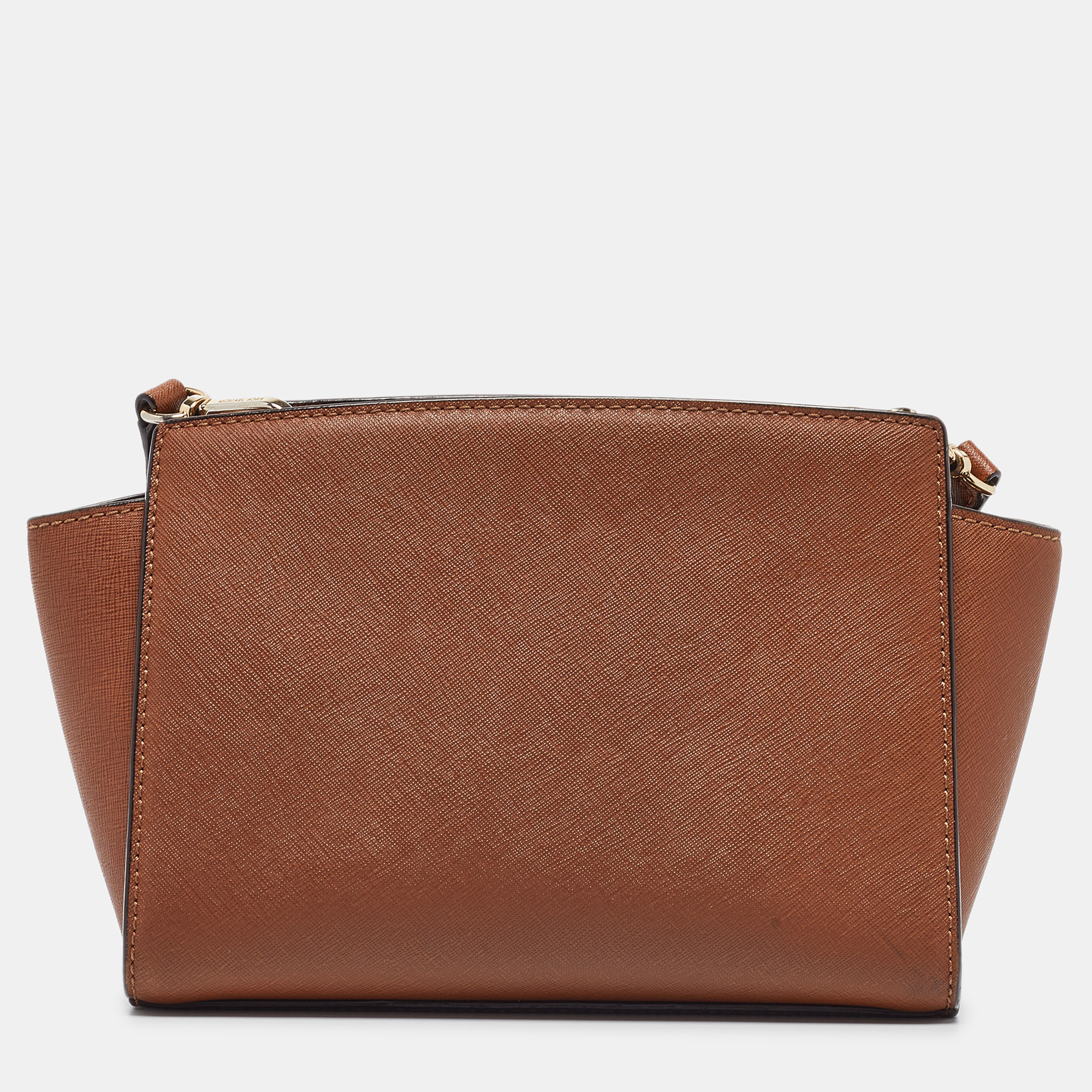 MICHAEL Michael Kors Brown Leather Small Selma Crossbody Bag