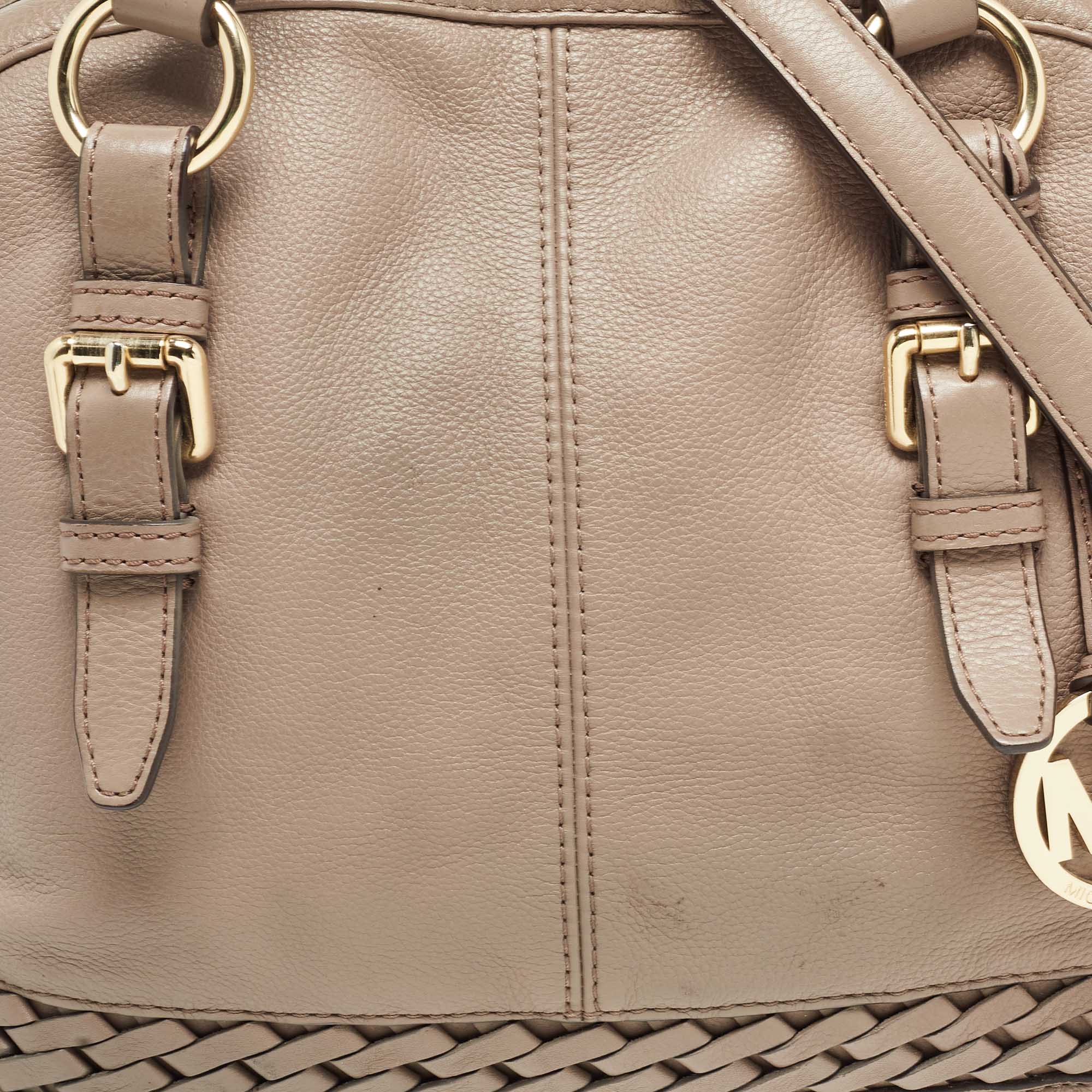 MICHAEL Michael Kors Beige Leather Gladstone Satchel