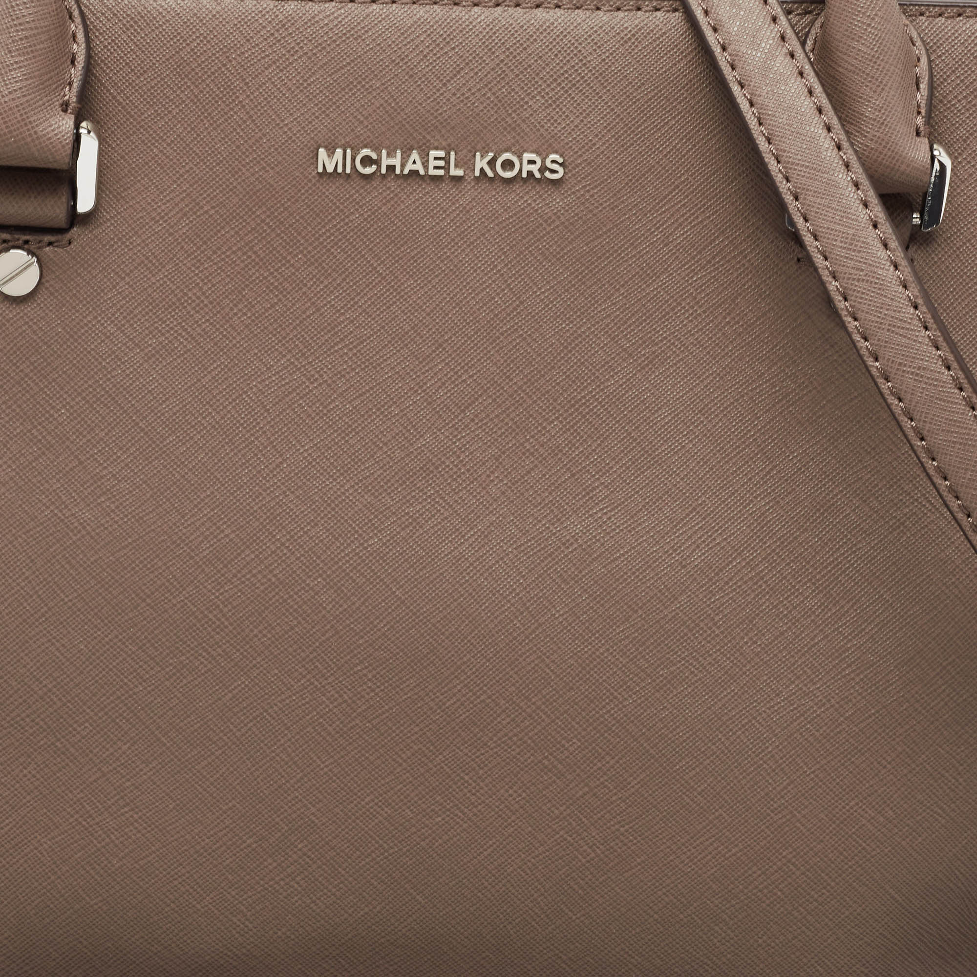 MICHAEL Michael Kors Grey Leather Savannah Tote