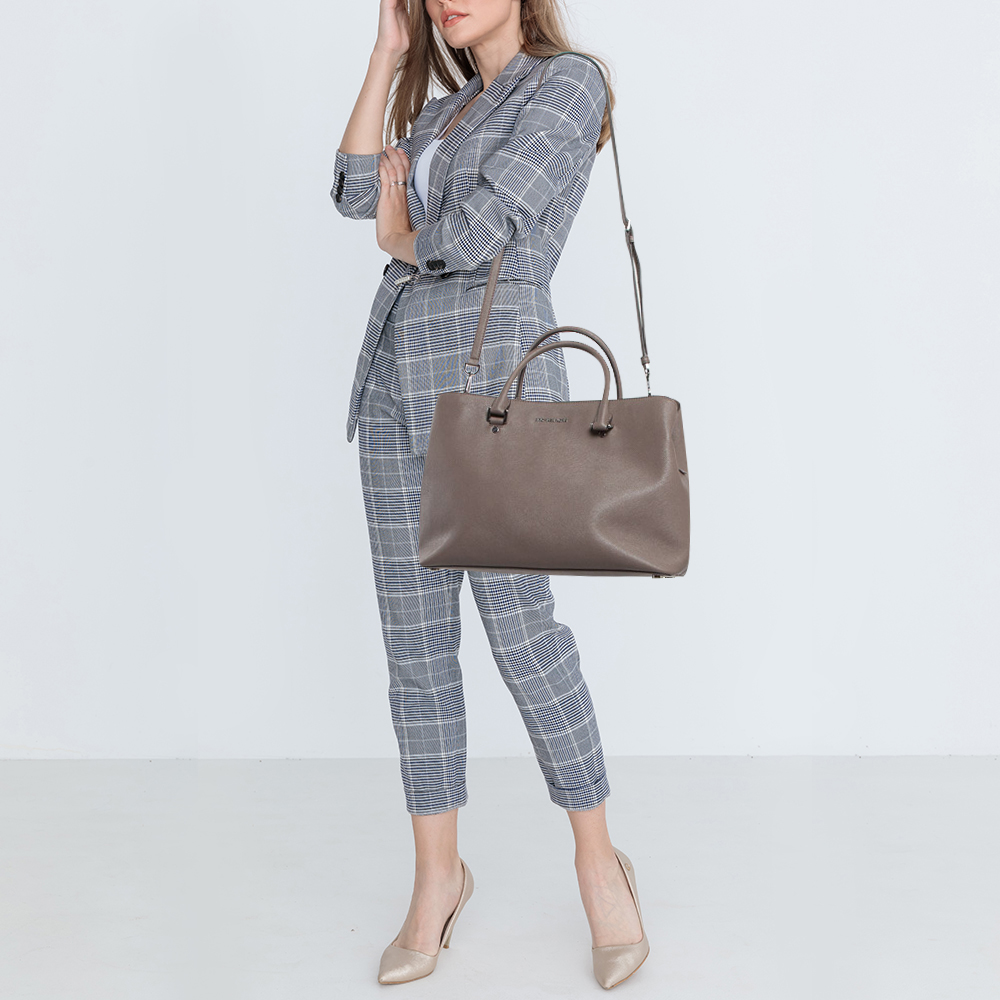 MICHAEL Michael Kors Grey Leather Savannah Tote