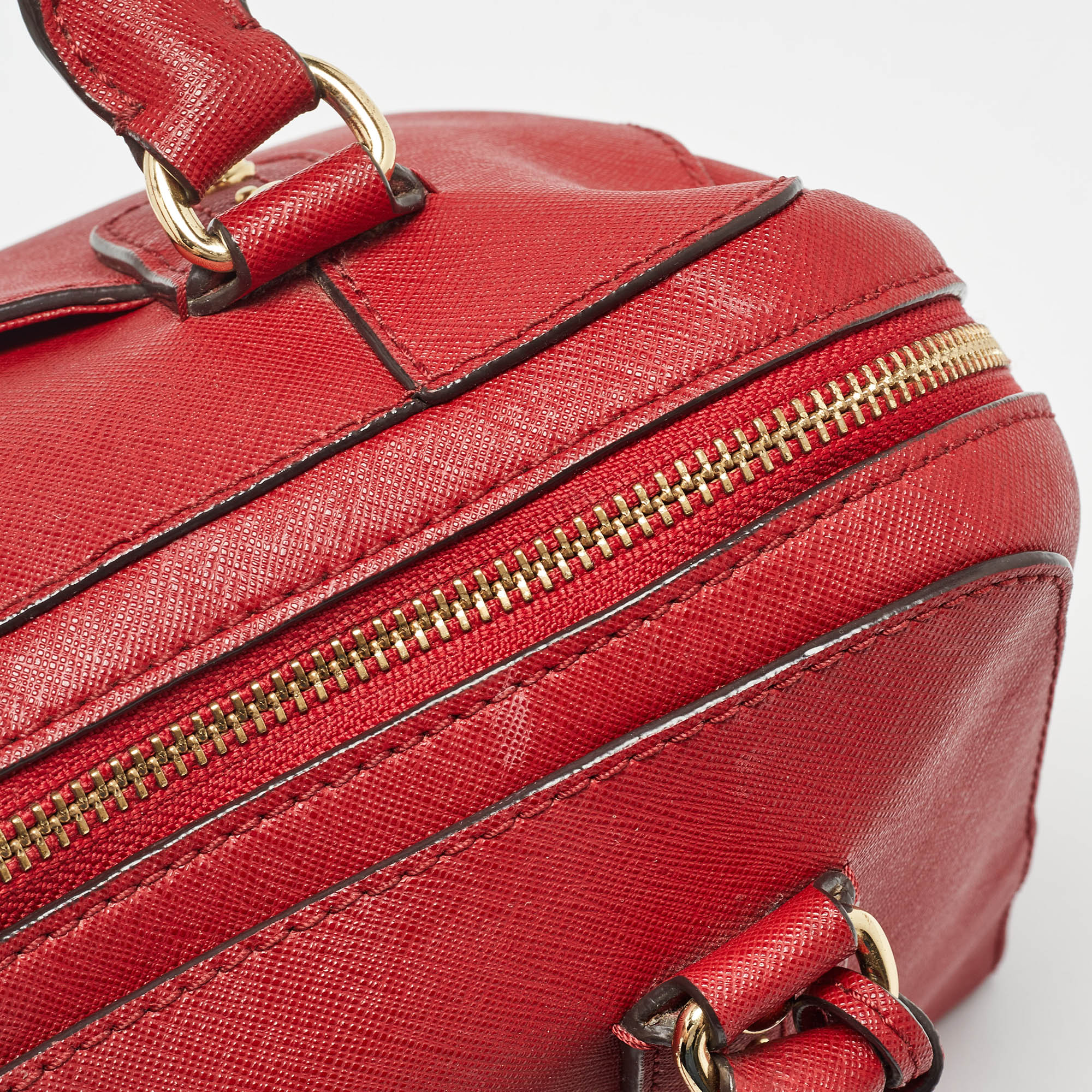 MICHAEL Michael Kors Red Leather Satchel