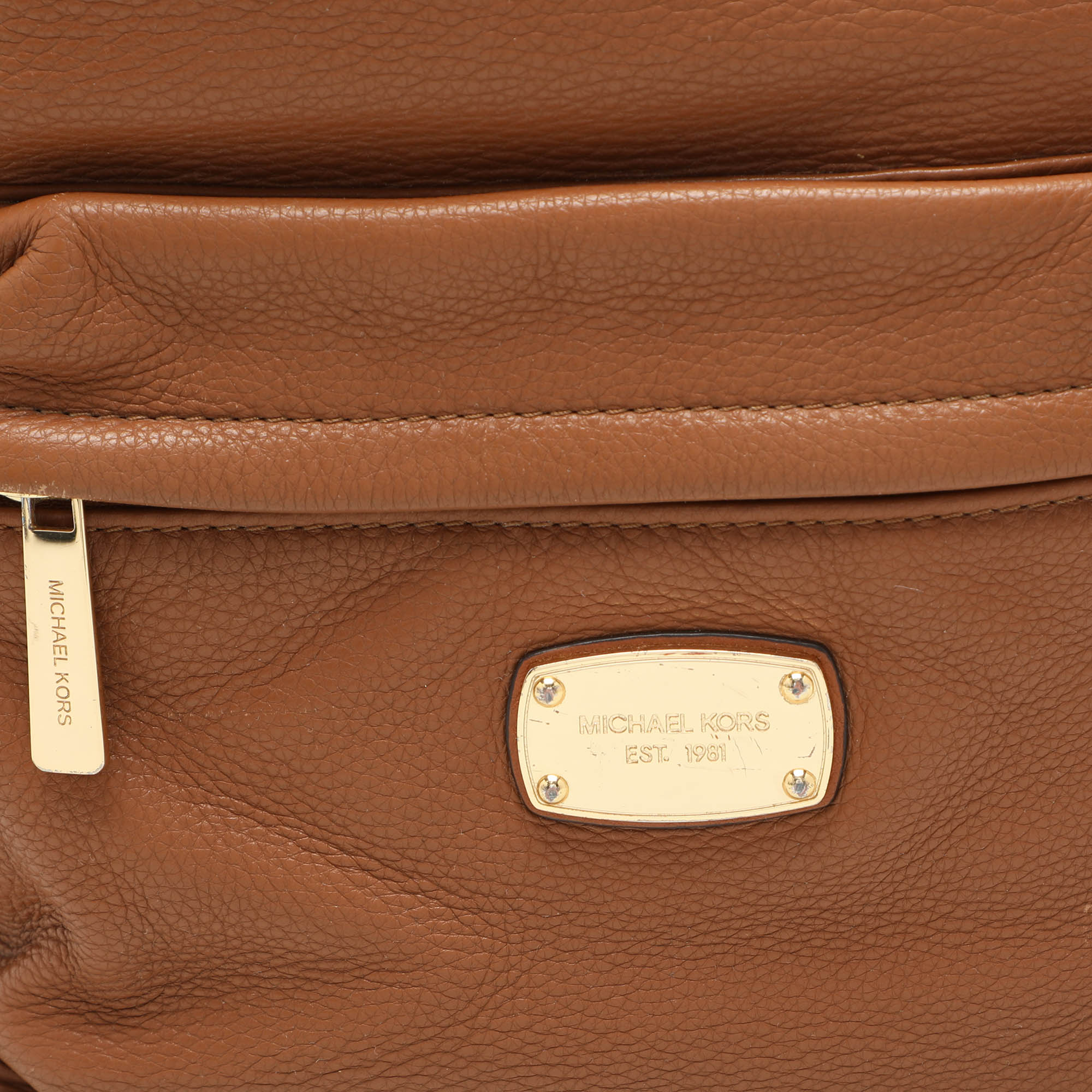 MICHAEL Michael Kors Brown Leather Backpack