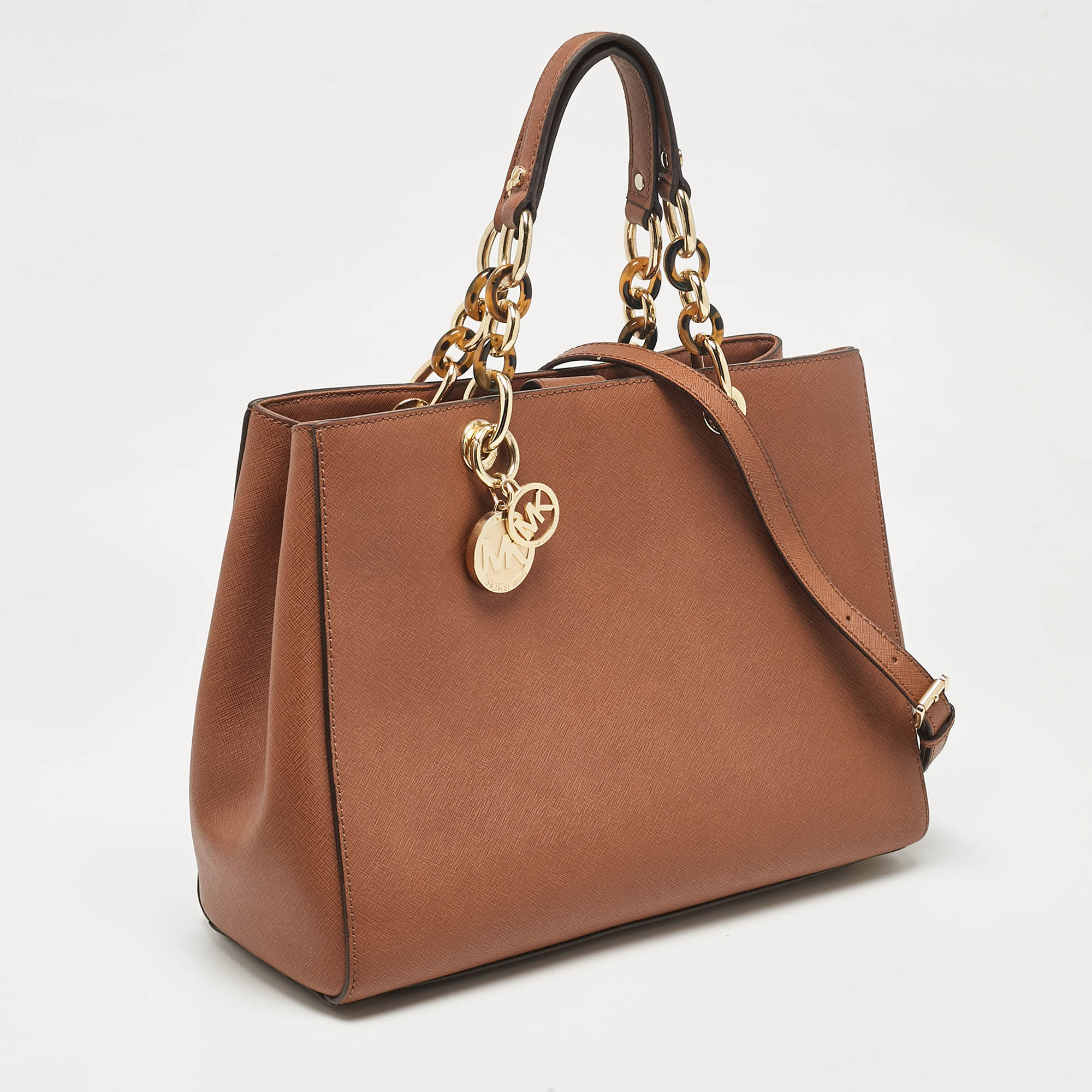 MICHAEL Michael Kors Brown Leather Large Cynthia Tote