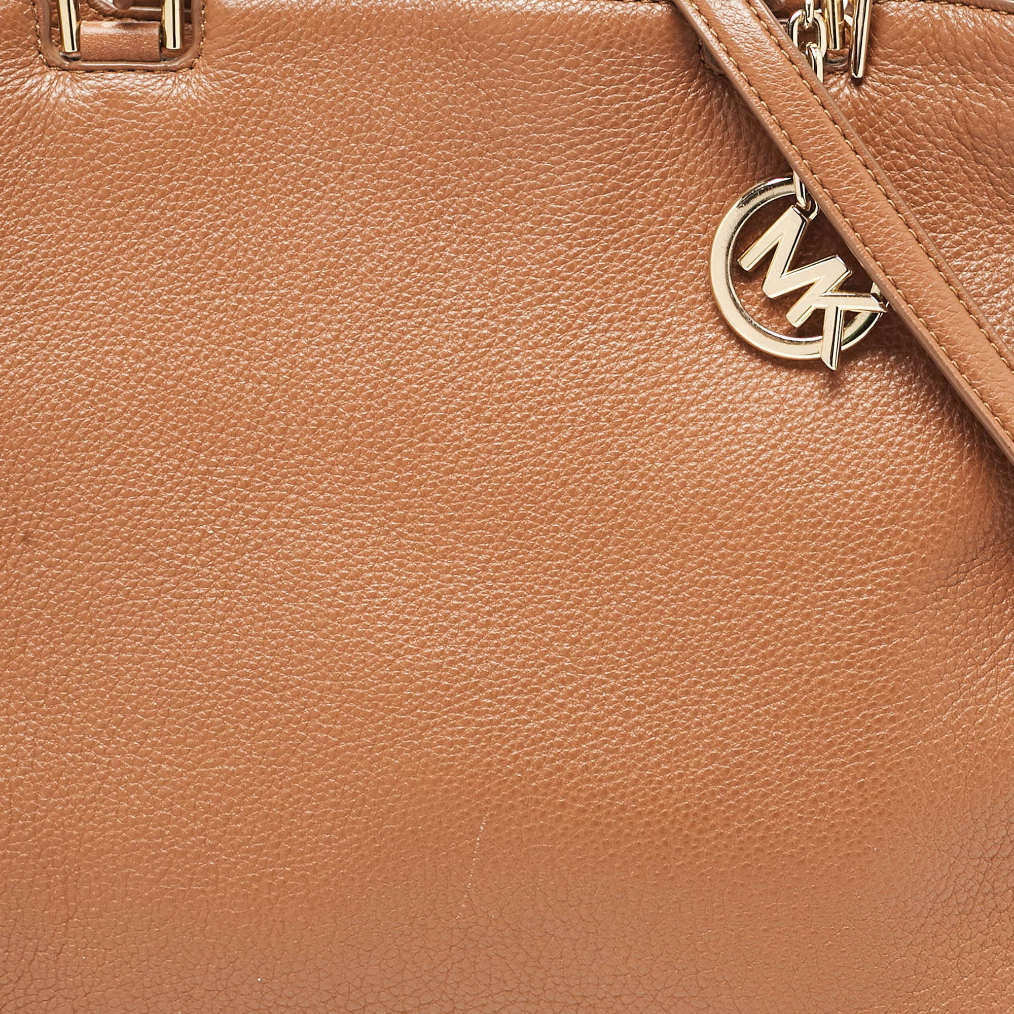 MICHAEL Michael Kors Brown Soft Leather Anabelle Zip Tote