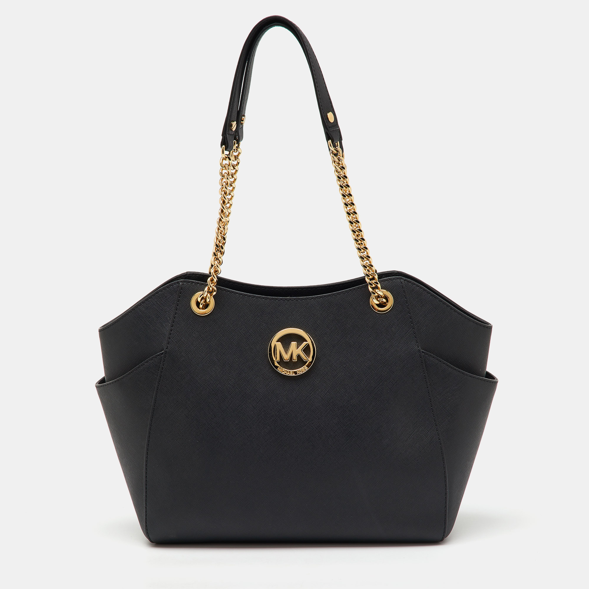 MICHAEL Michael Kors Black Saffiano Leather Jet Set Travel Chain Shoulder Bag
MICHAEL Michael Kors Black Saffiano Leather Jet Set Travel Chain Shoulder Bag
