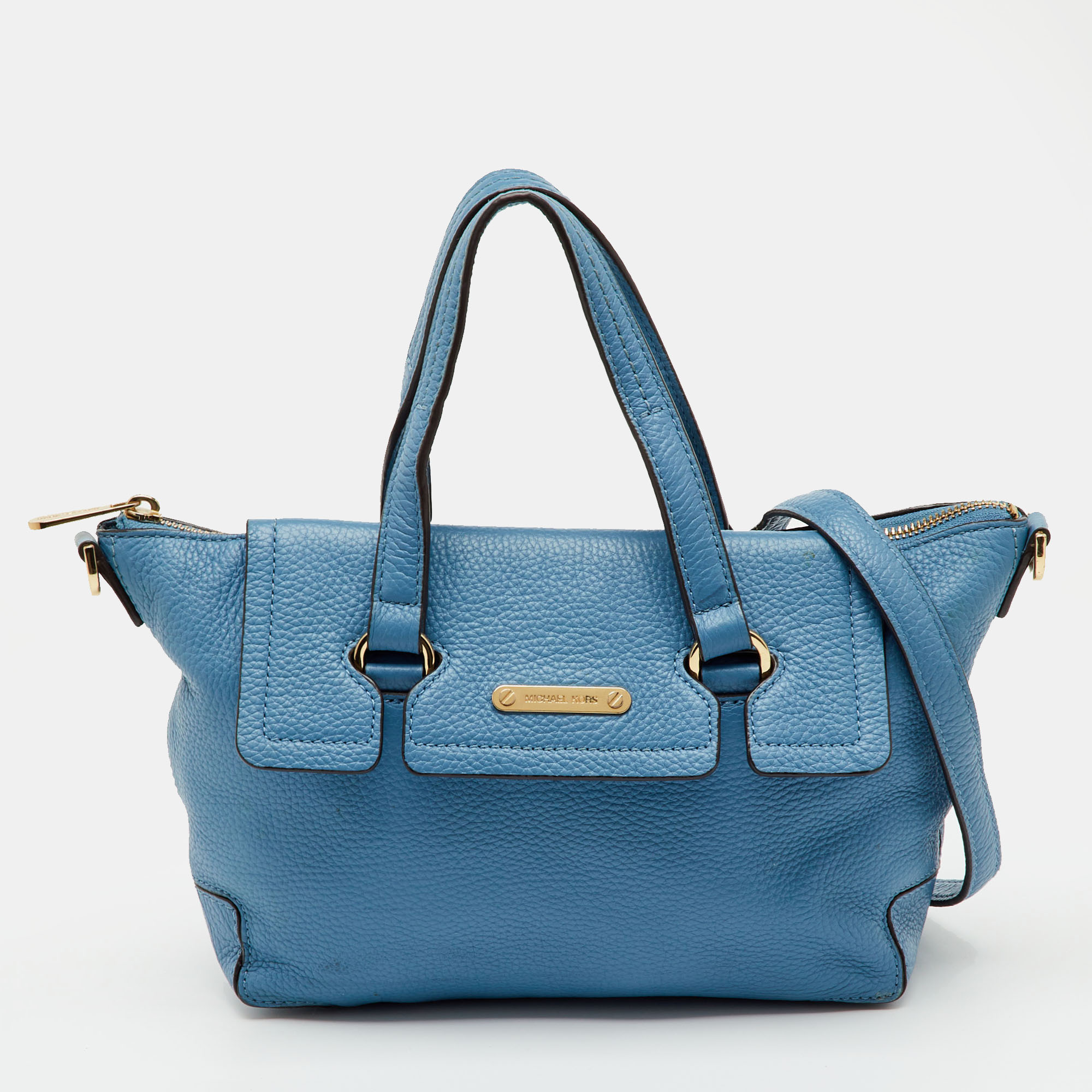 MICHAEL Michael Kors Blue Leather Mackenzie Tote 
MICHAEL Michael Kors Blue Leather Mackenzie Tote