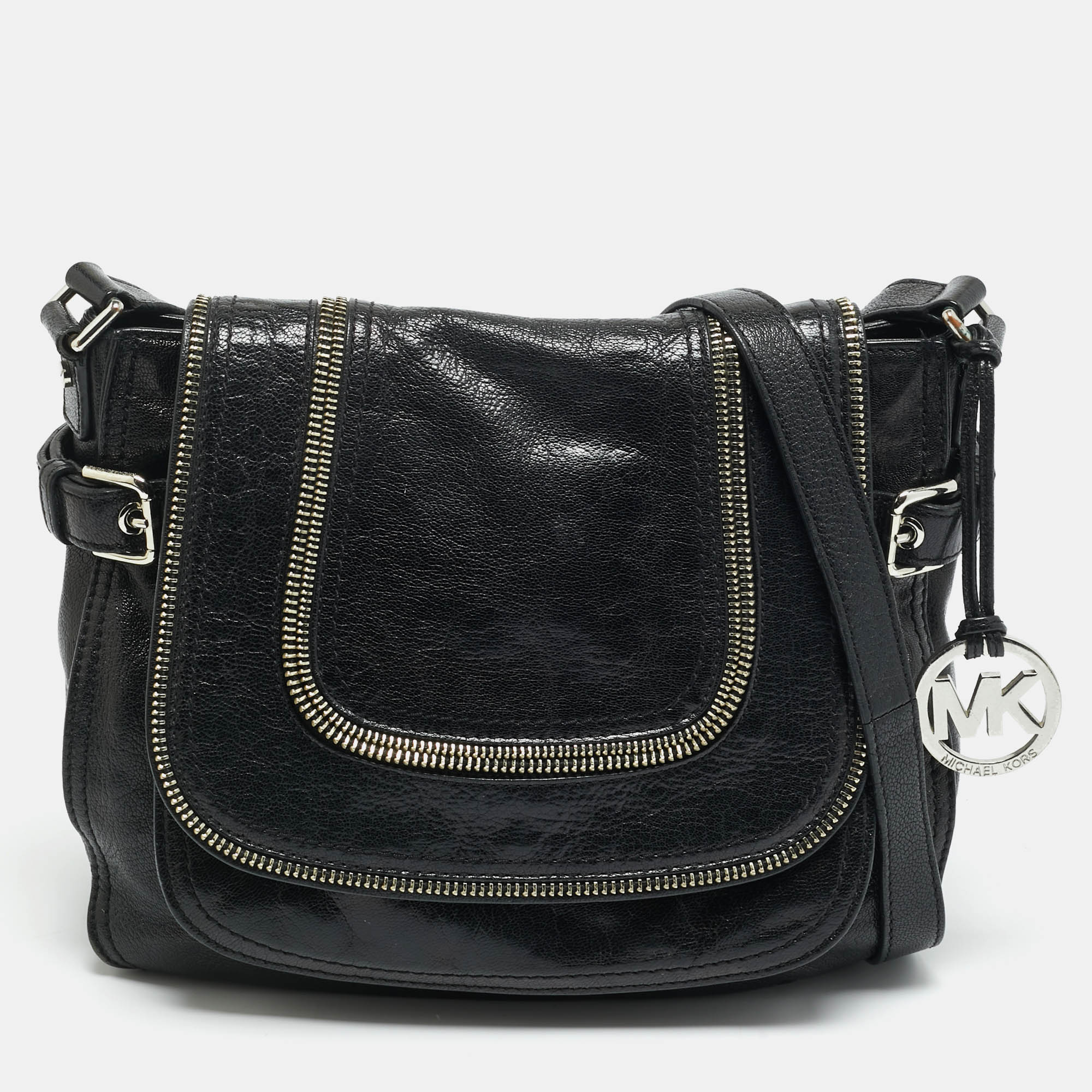 MICHAEL Michael Kors Naomi Black Leather Crossbody Bag
MICHAEL Michael Kors Naomi Black Leather Crossbody Bag