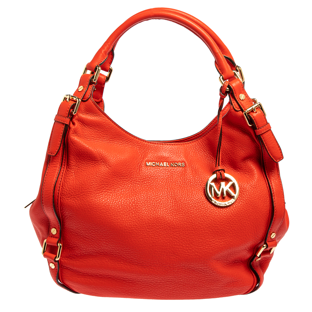 MICHAEL Michael Kors Red Leather Bedford Hobo