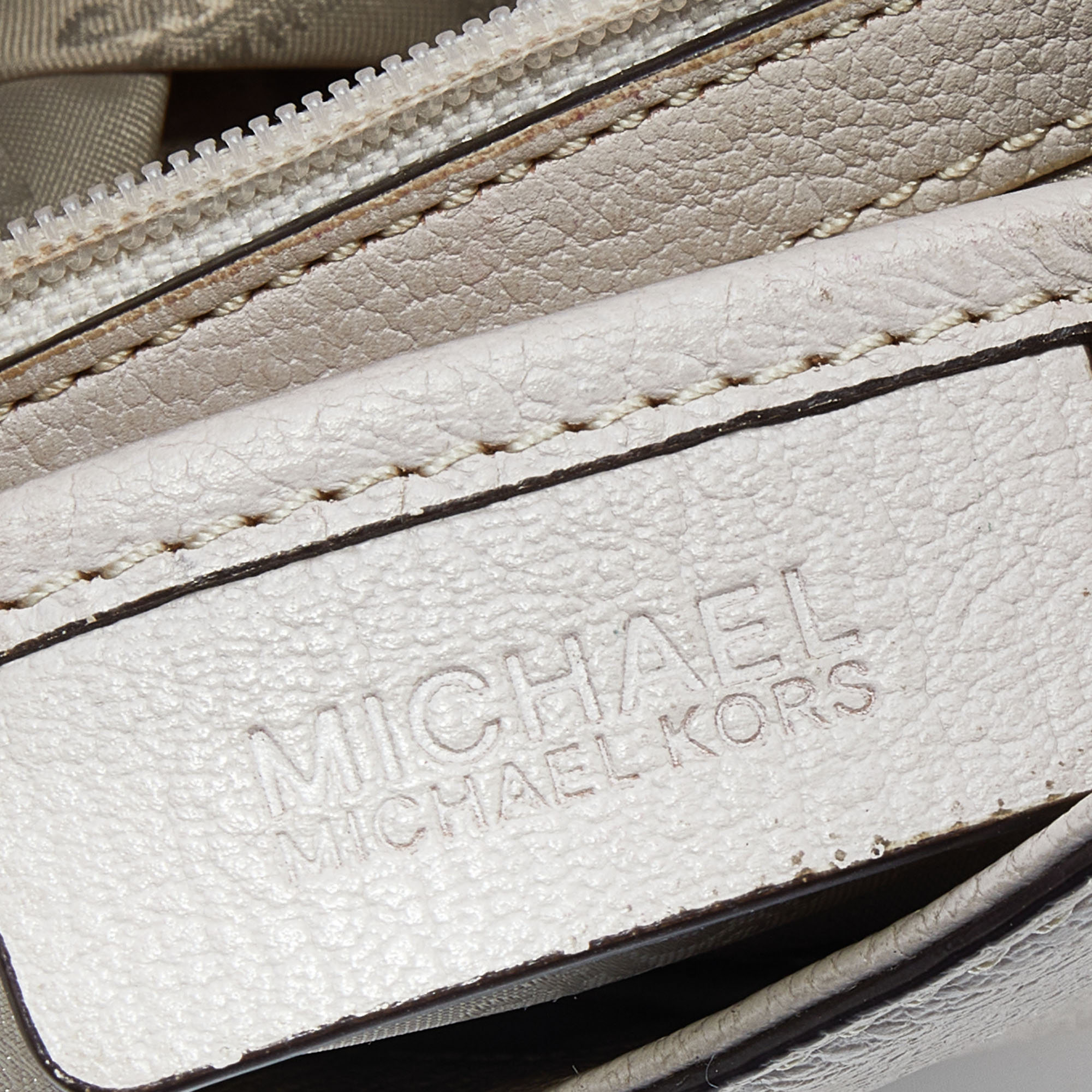 MICHAEL Michael Kors White Leather Sloan Chain Flap Shoulder Bag