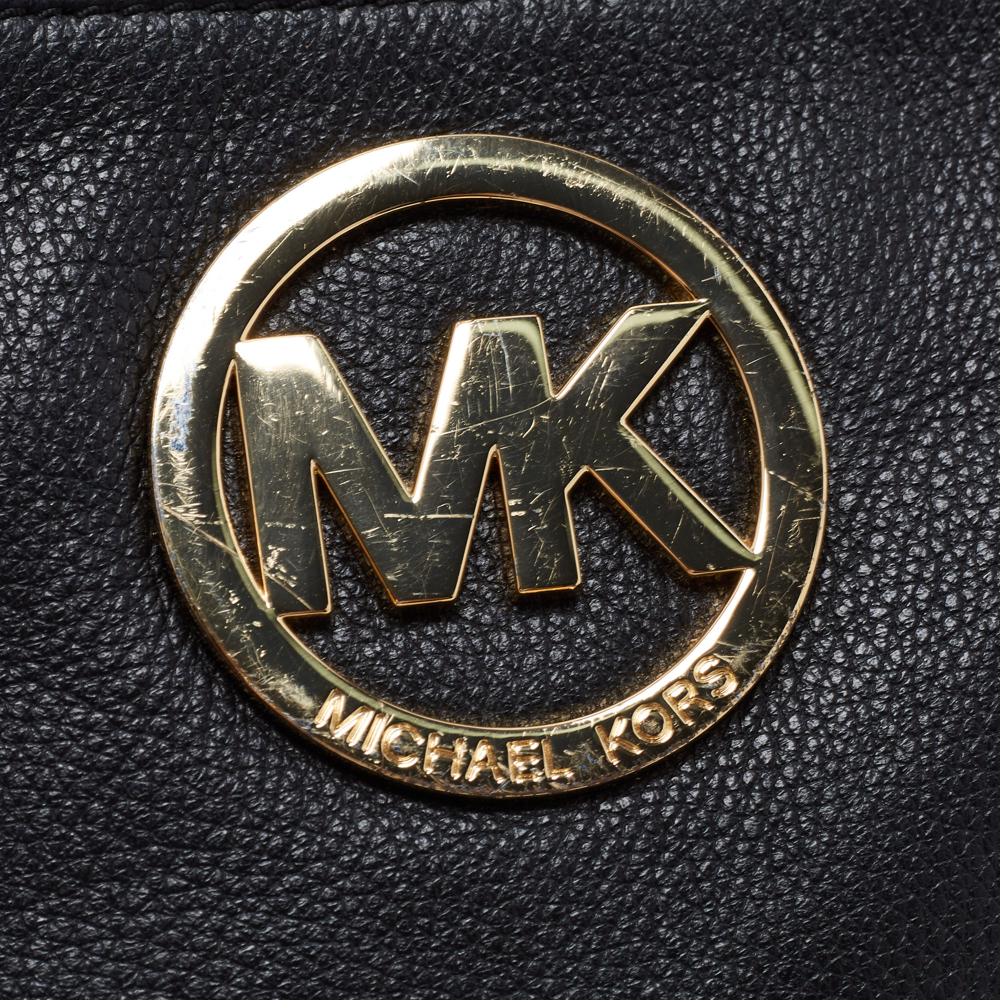 MICHAEL Michael Kors Black Leather Fulton Crossbody Bag