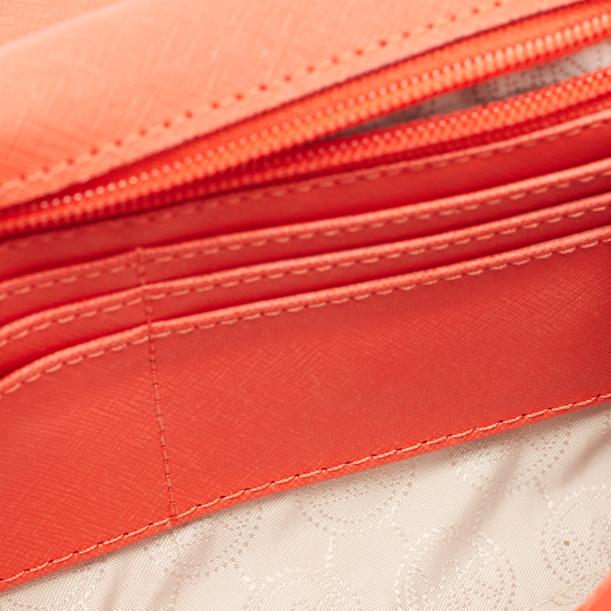 MICHAEL Michael Kors Red Leather Tilda Clutch Bag
