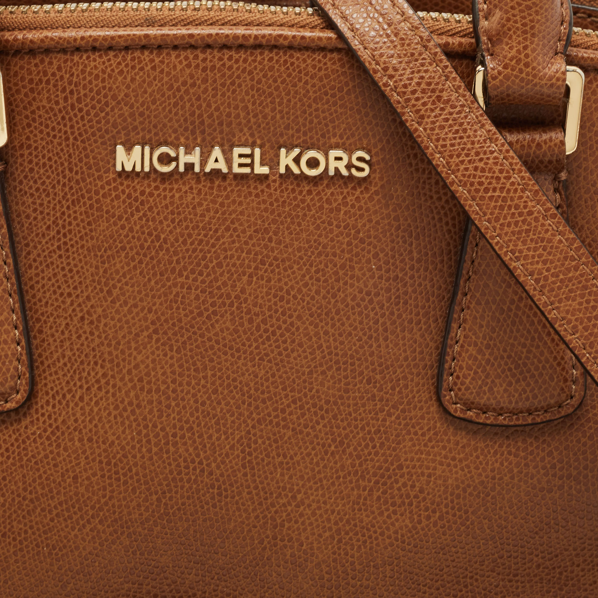 MICHAEL Michael Kors Brown Leather Medium Reese Satchel