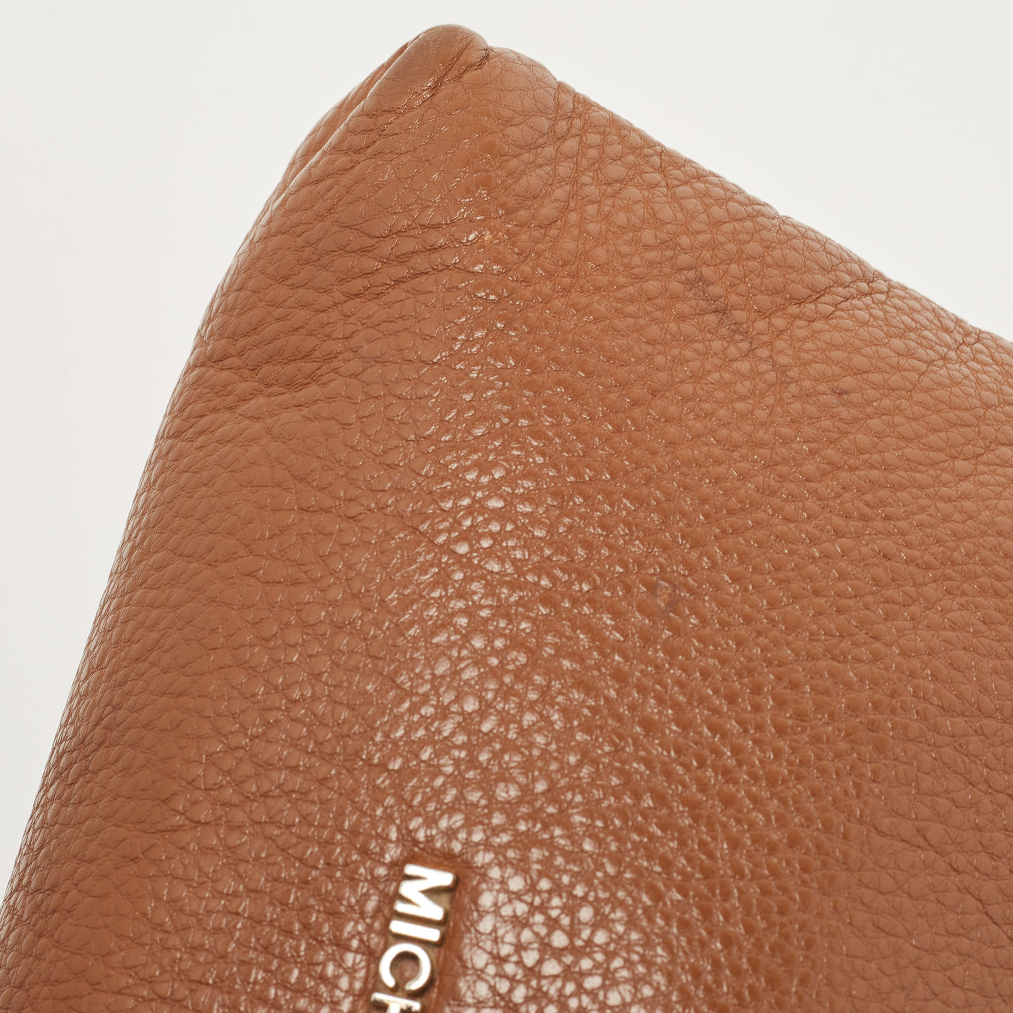 MICHAEL Michael Kors Brown Leather Chain Shoulder Bag