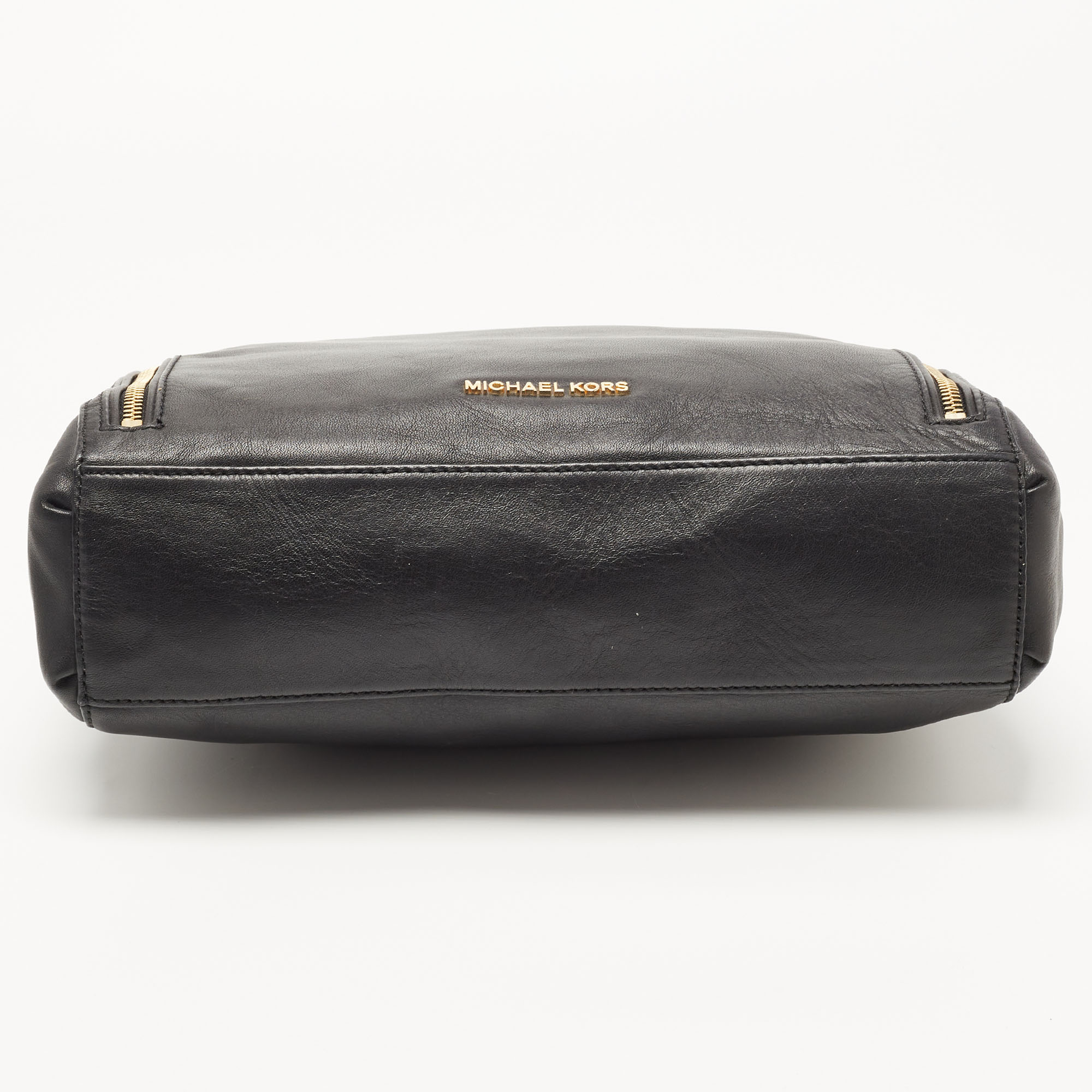 MICHAEL Michael Kors Black Leather Matilda Shoulder Bag