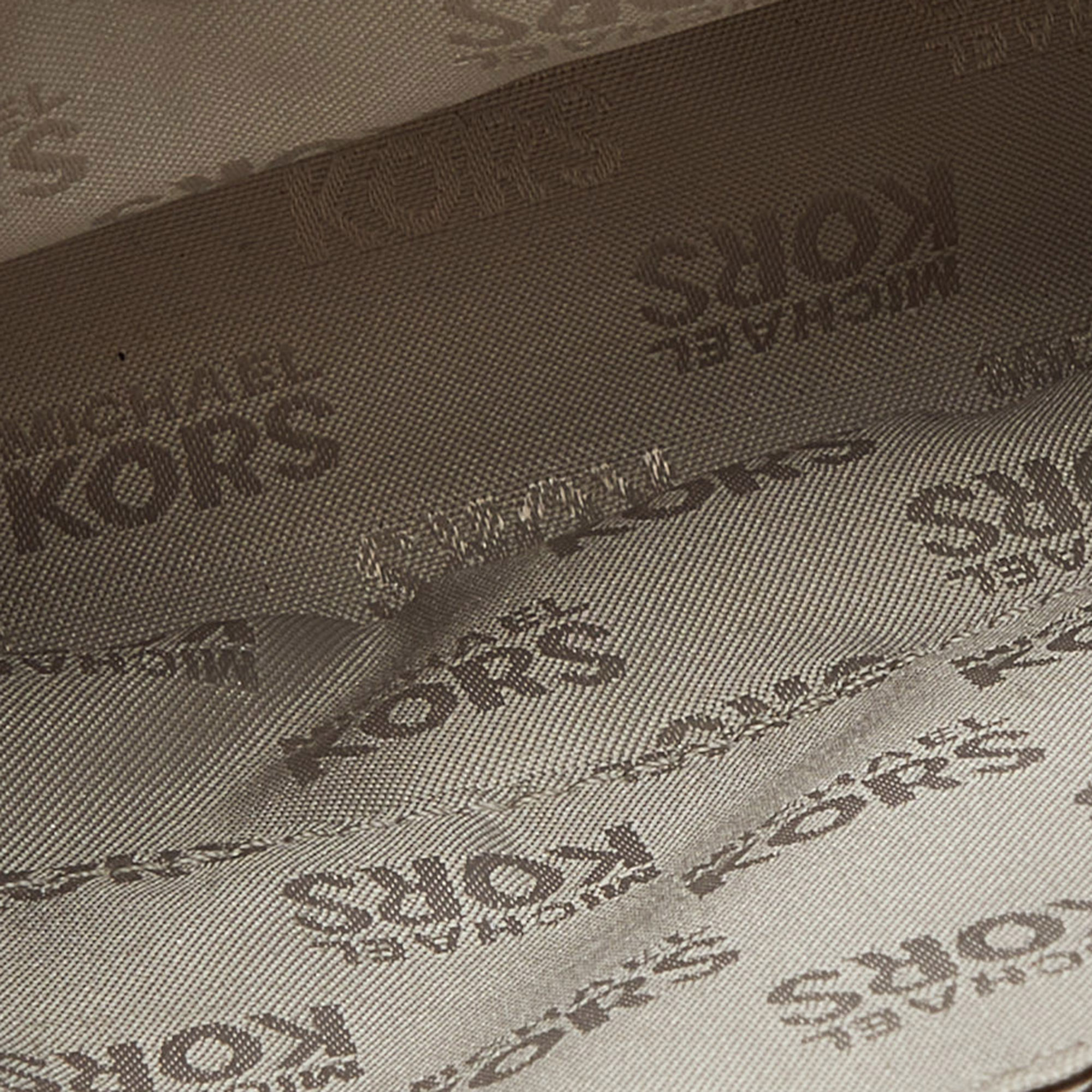 Michael Kors Beige/Brown Python Embossed Leather Chain Shoulder Bag