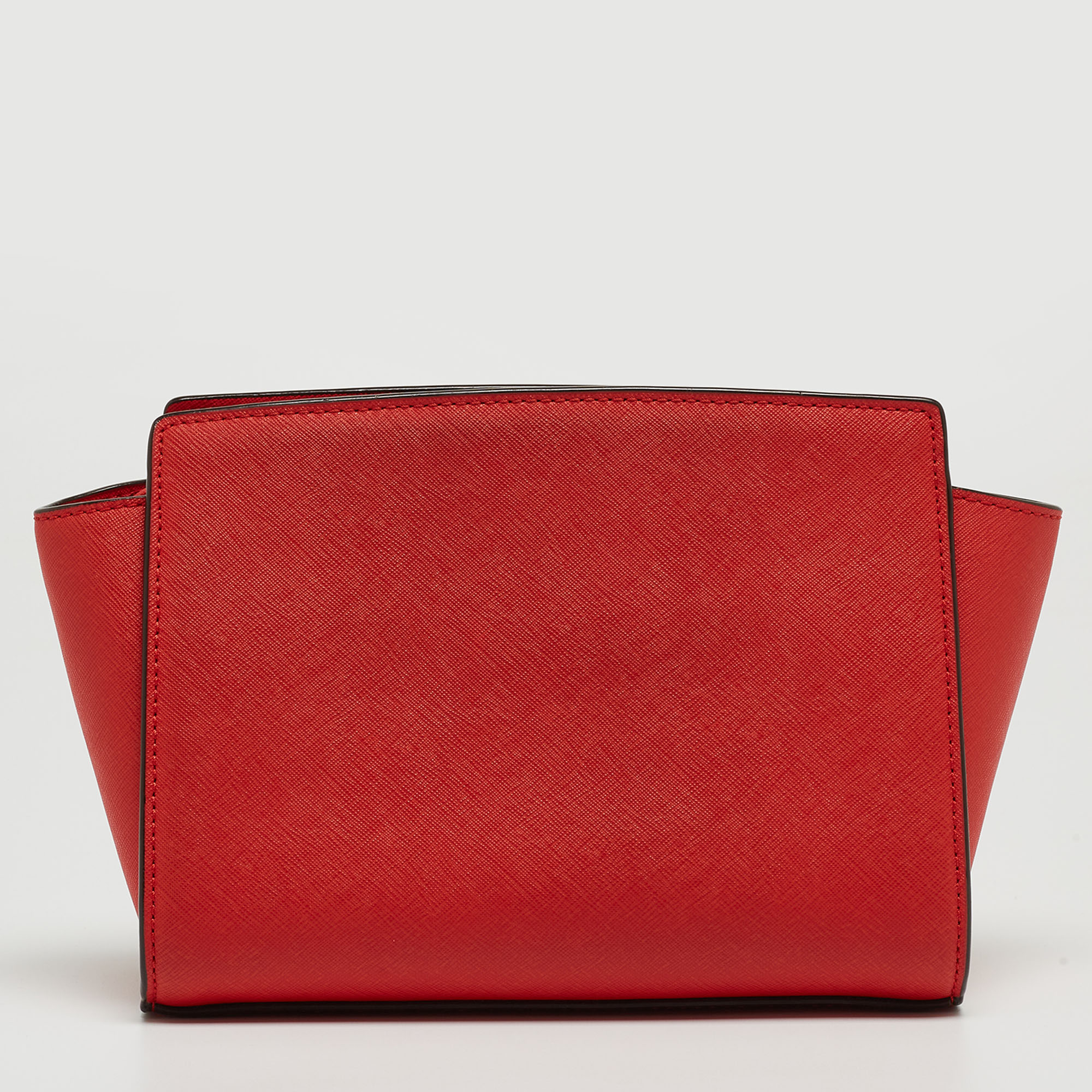 MICHAEL Michael Kors Red Leather Small Selma Crossbody Bag