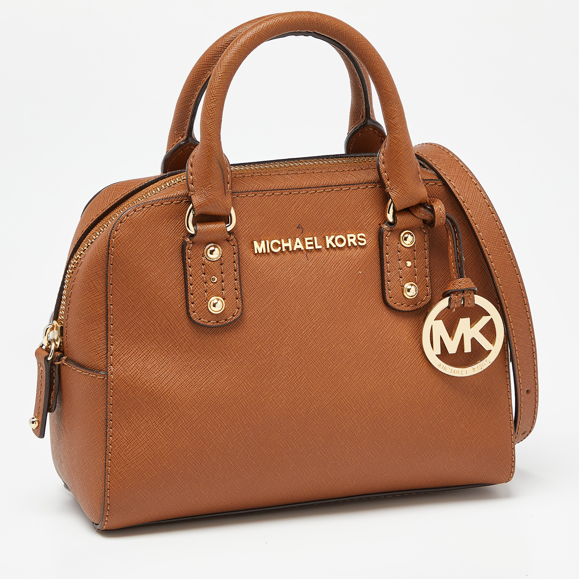 MICHAEL Michael Kors Brown Leather Satchel