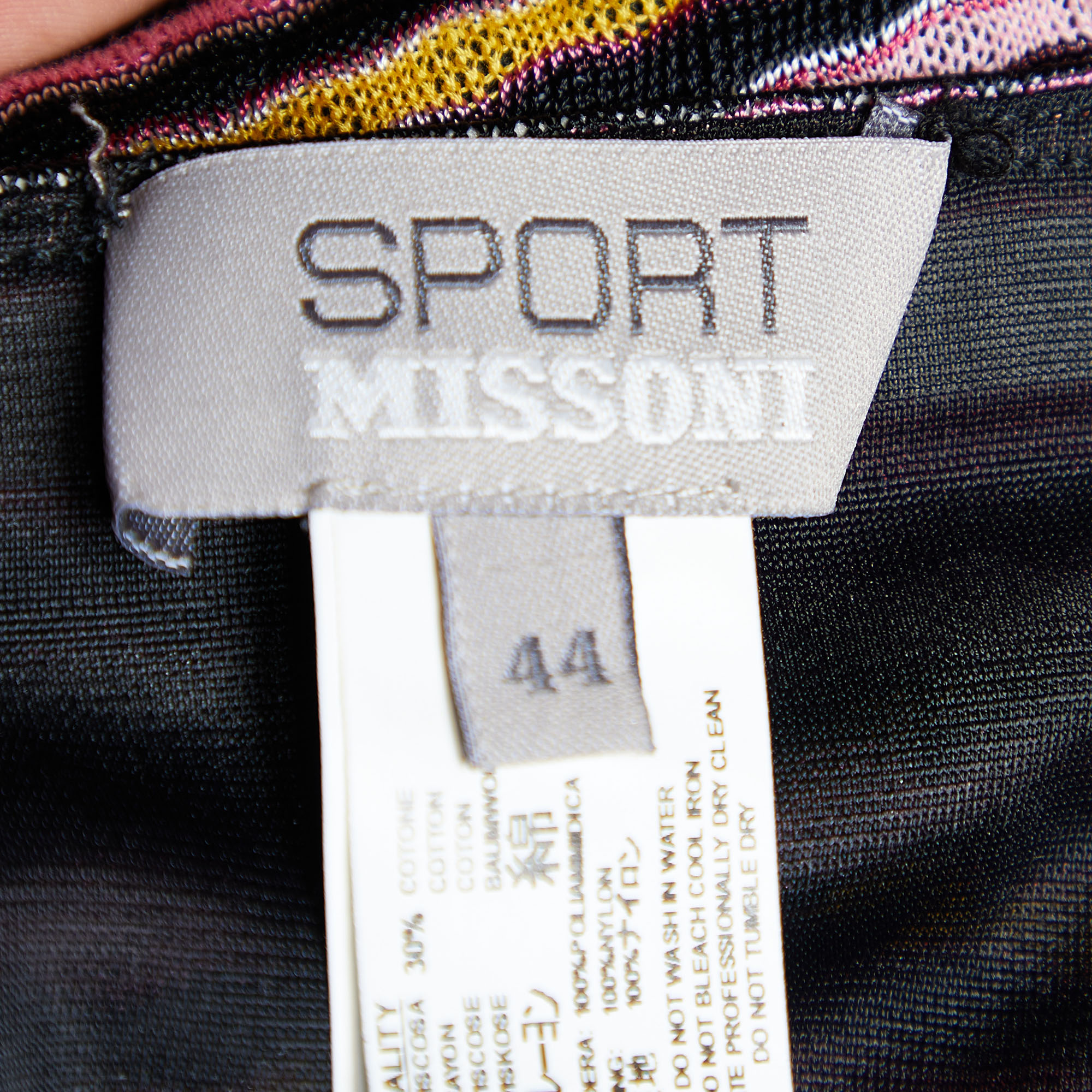 Missoni Sport Multicolor Striped Knit Mini Skirt M