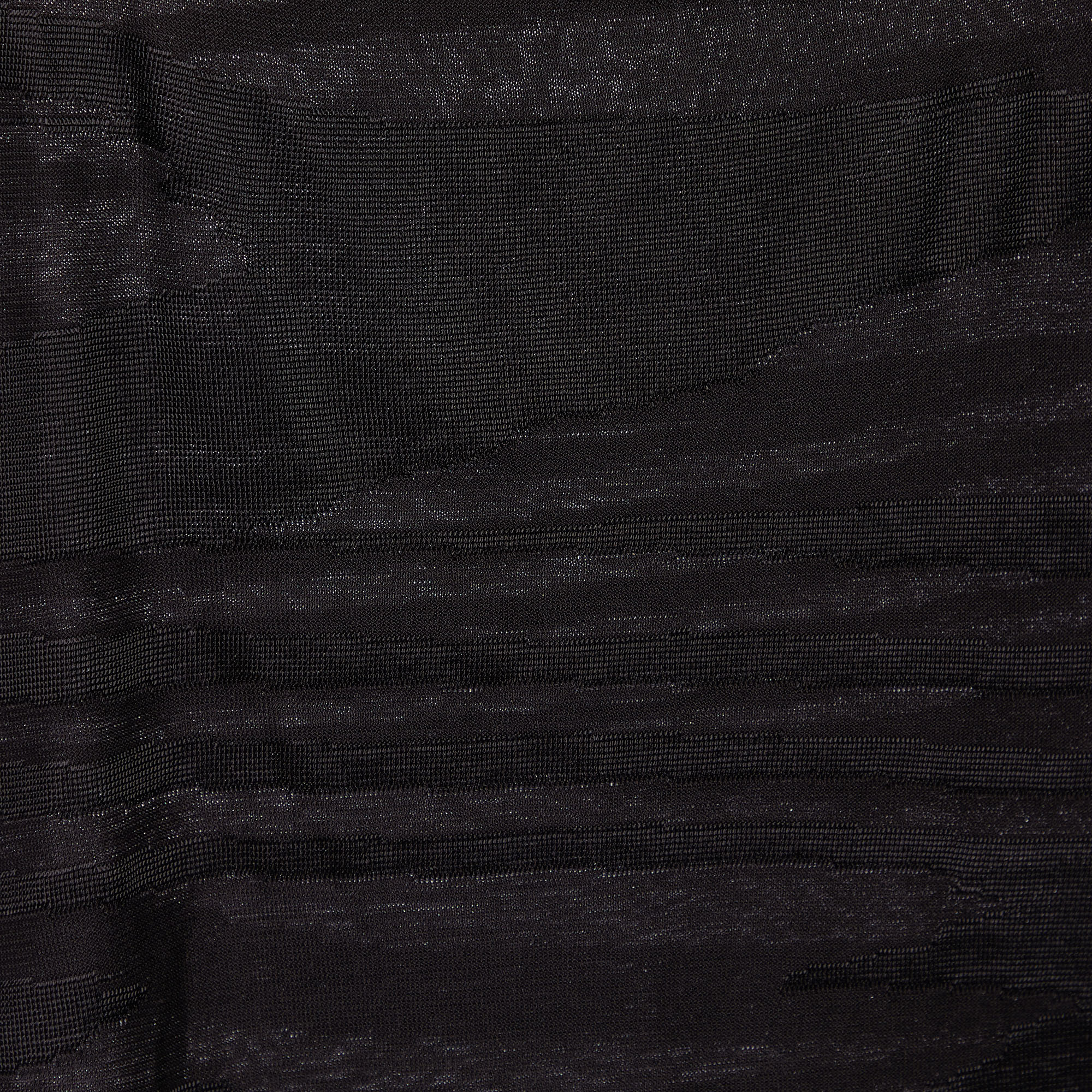 Missoni Sport Black Patterned Knit Sleeveless T-Shirt M