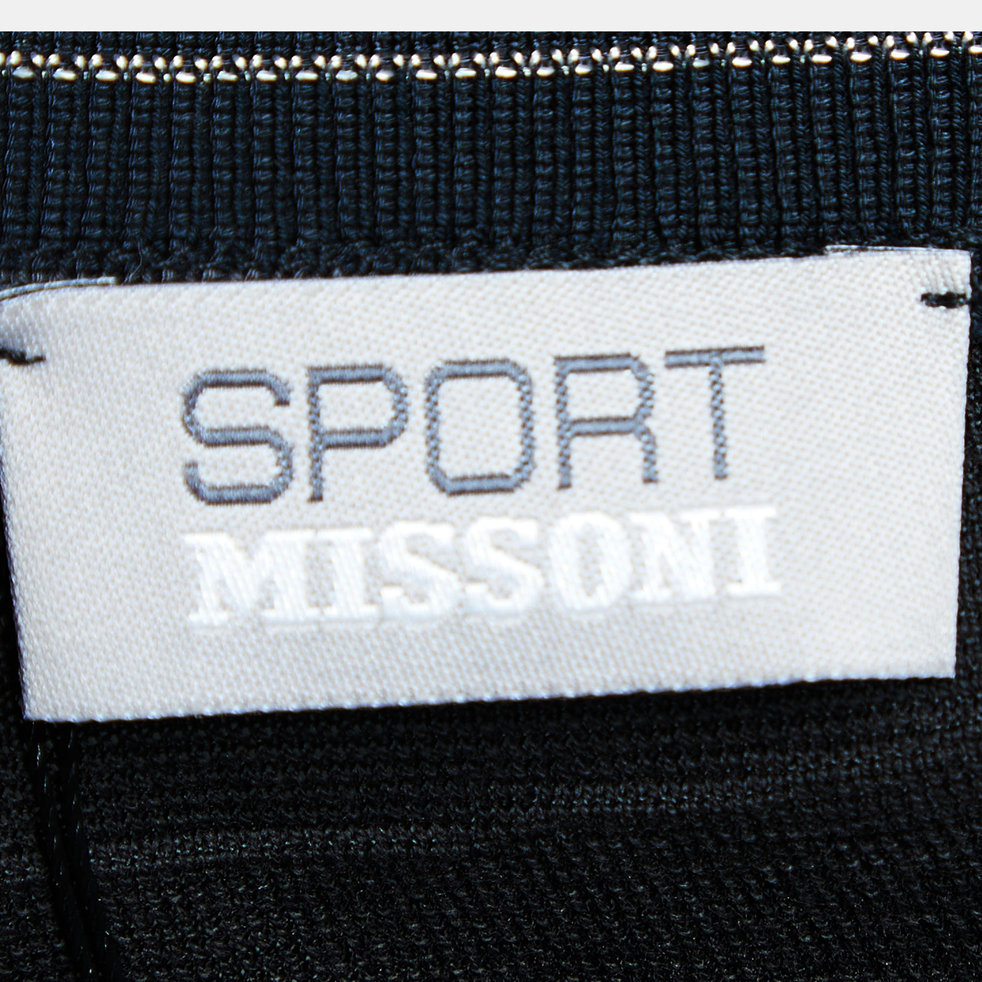 Missoni Sport Black Patterned Knit Sleeveless T-Shirt M