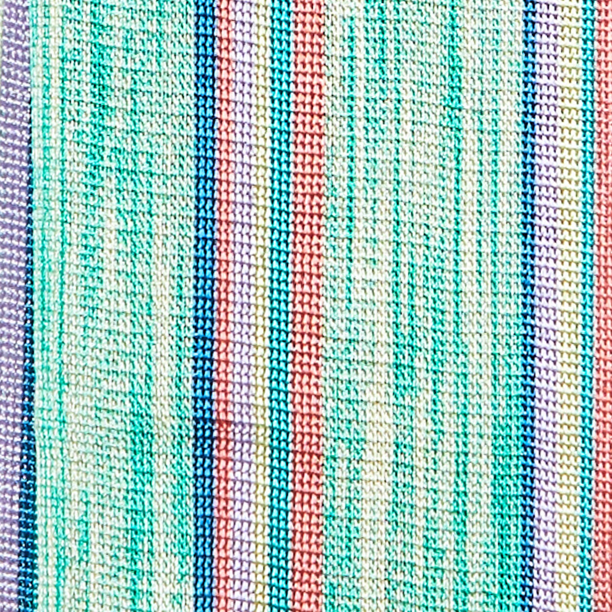 Missoni Multicolor Striped Knit Fringed Stole