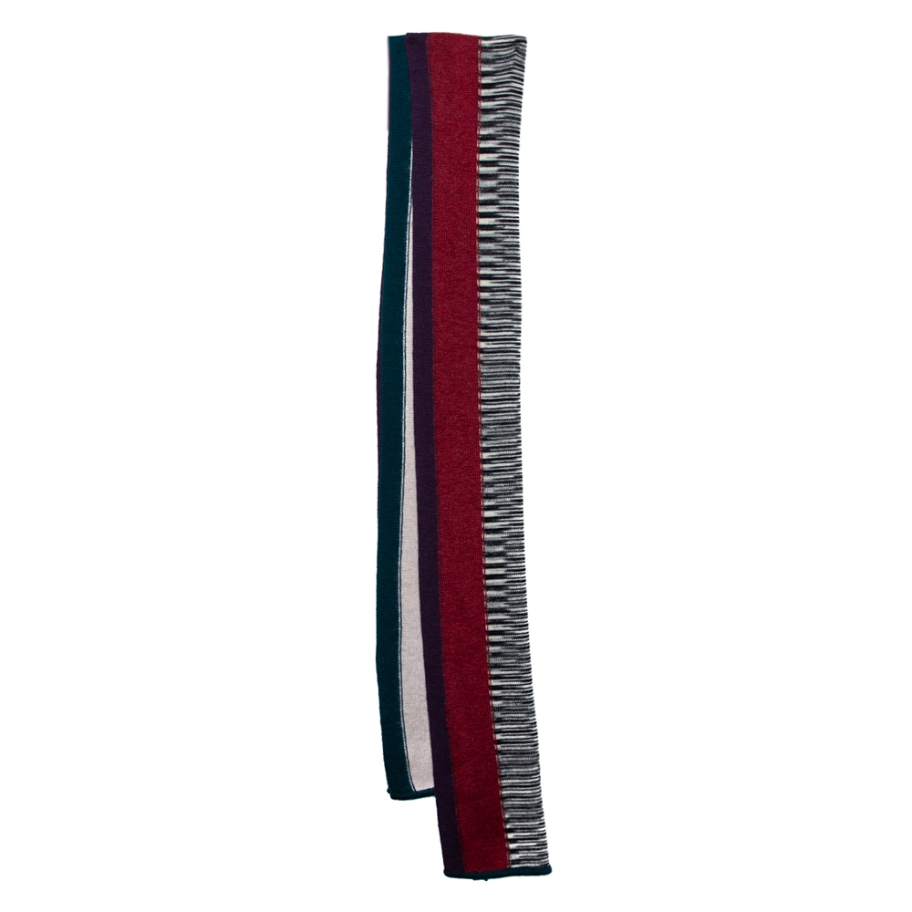 Missoni Color Block Striped Wool Knit Stole