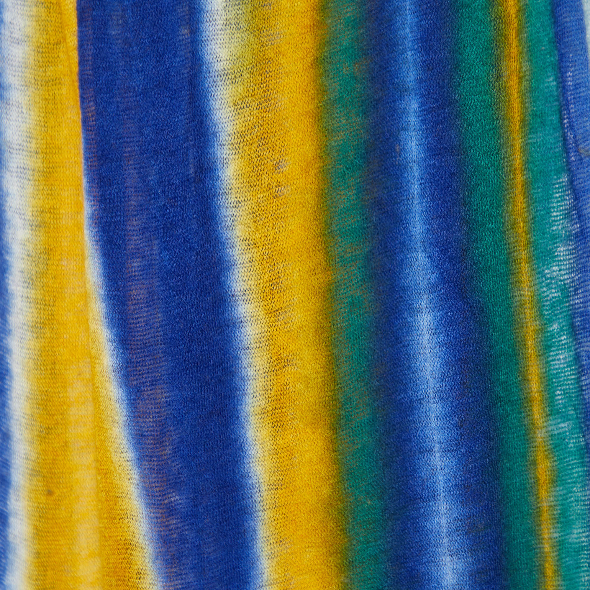 Missoni Multicolor Cashmere Knit Scarf