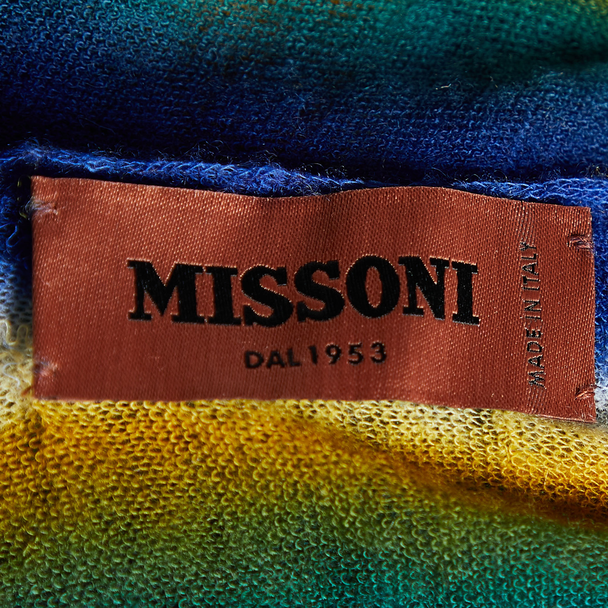 Missoni Multicolor Cashmere Knit Scarf