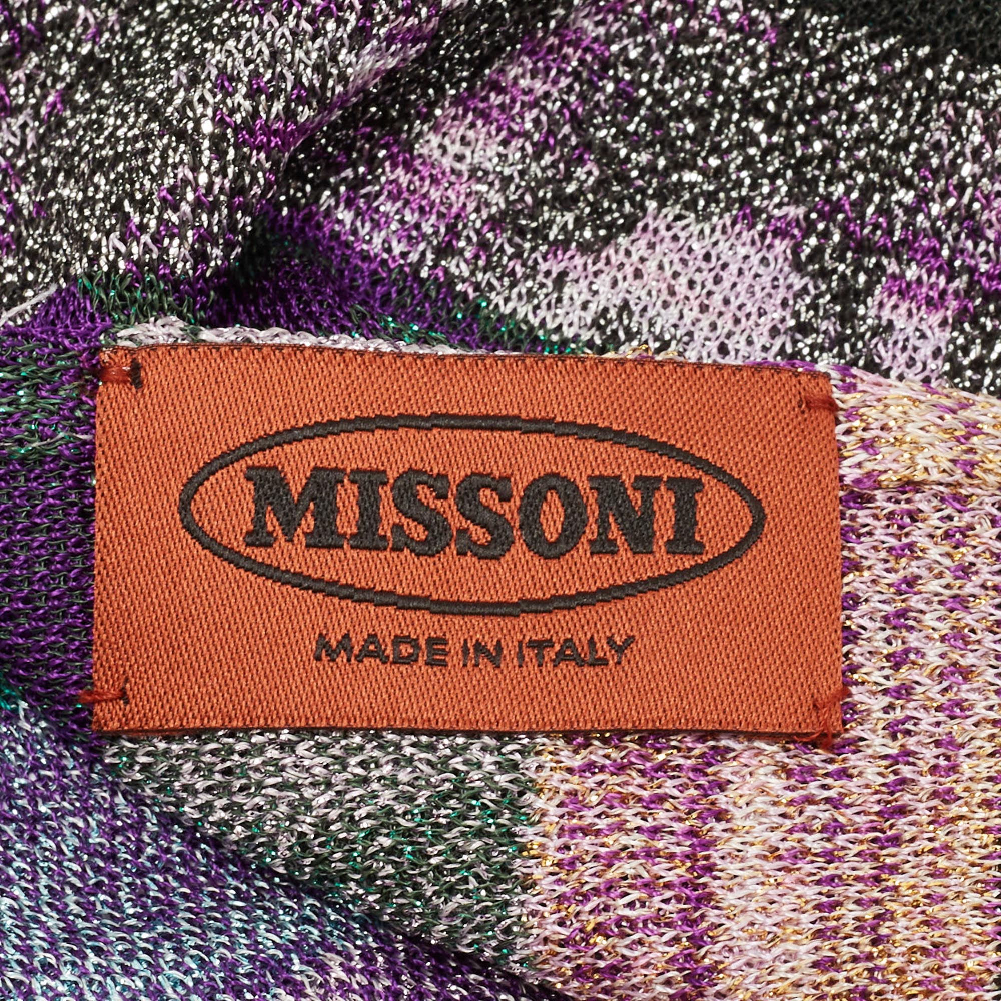 Missoni Multicolor Lurex Knit Scarf