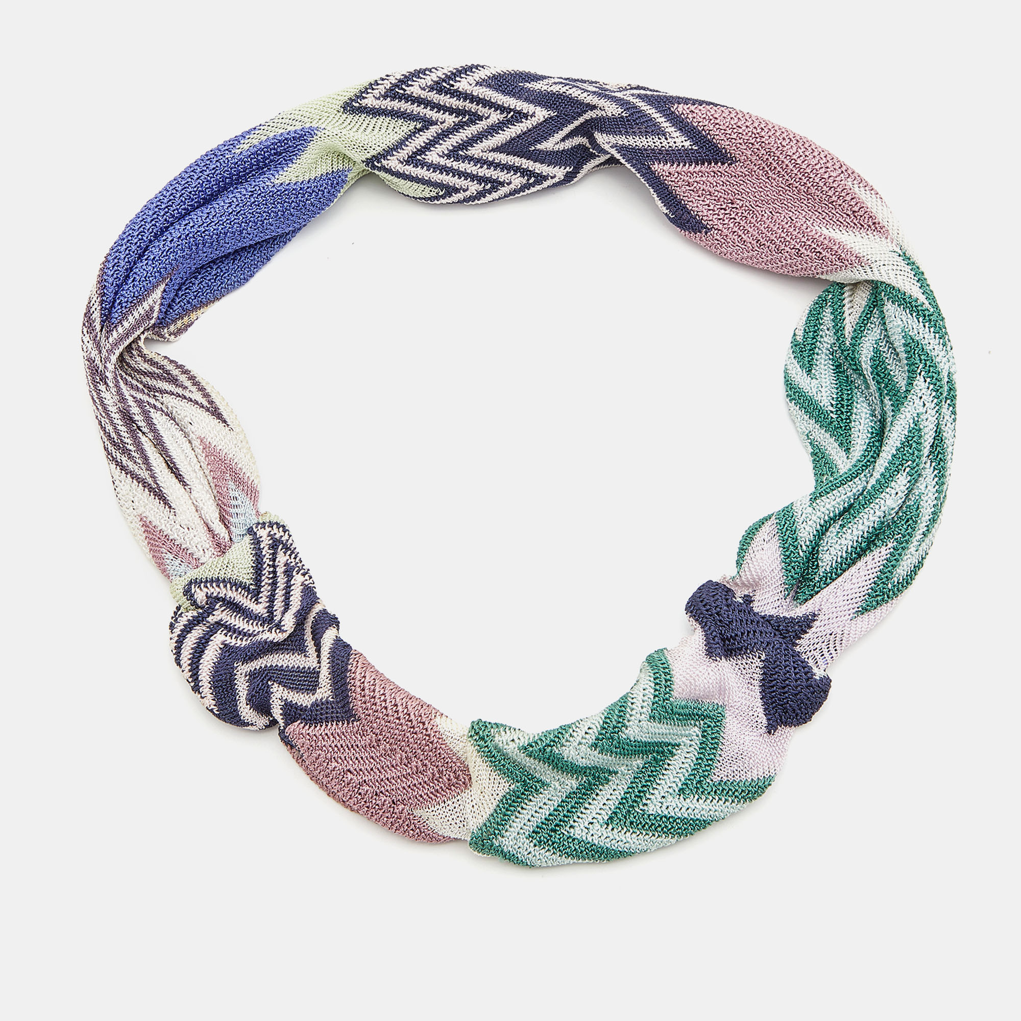 Missoni Multicolor Knit Wide Headband