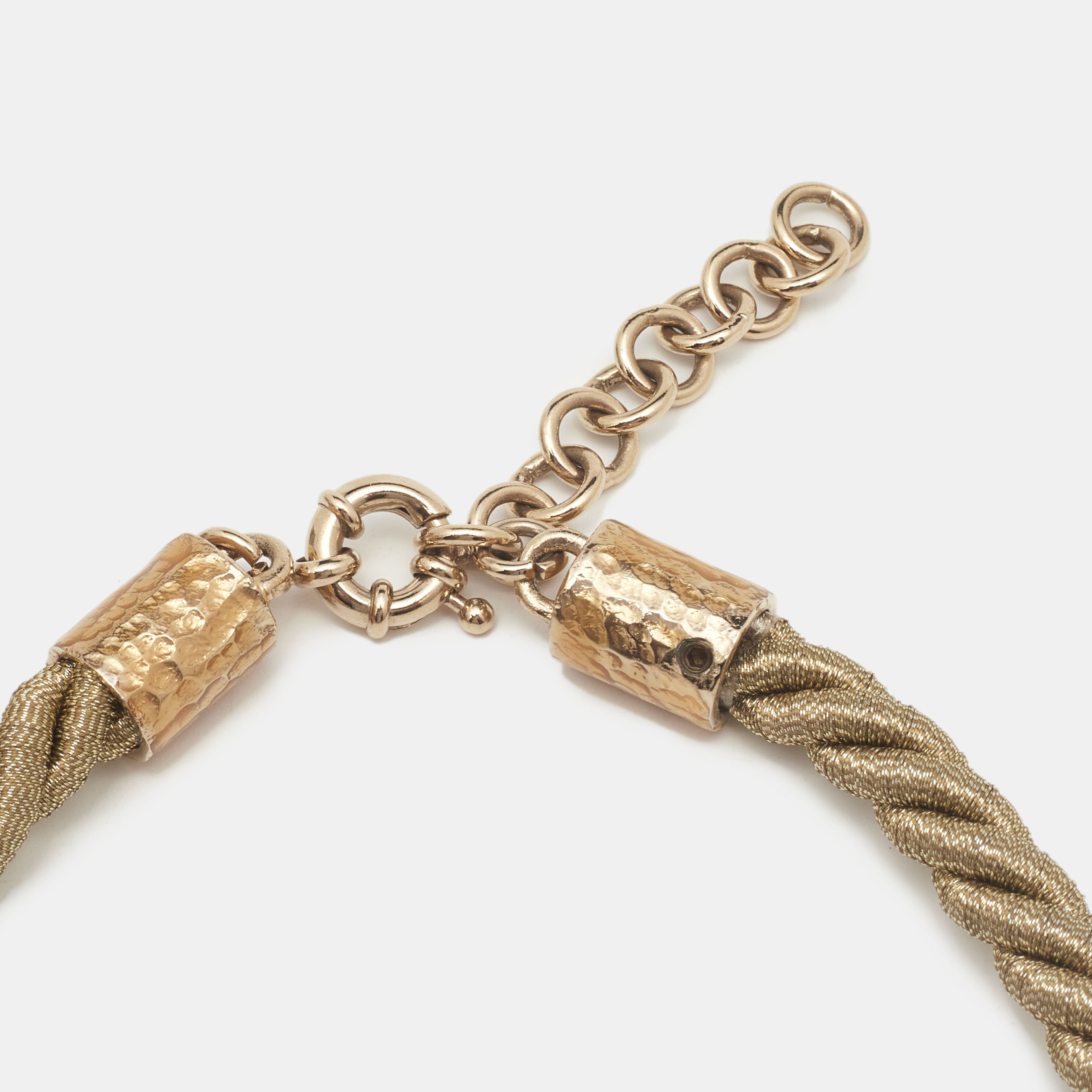 Missoni Resin Pendant Gold Tone Choker Necklace